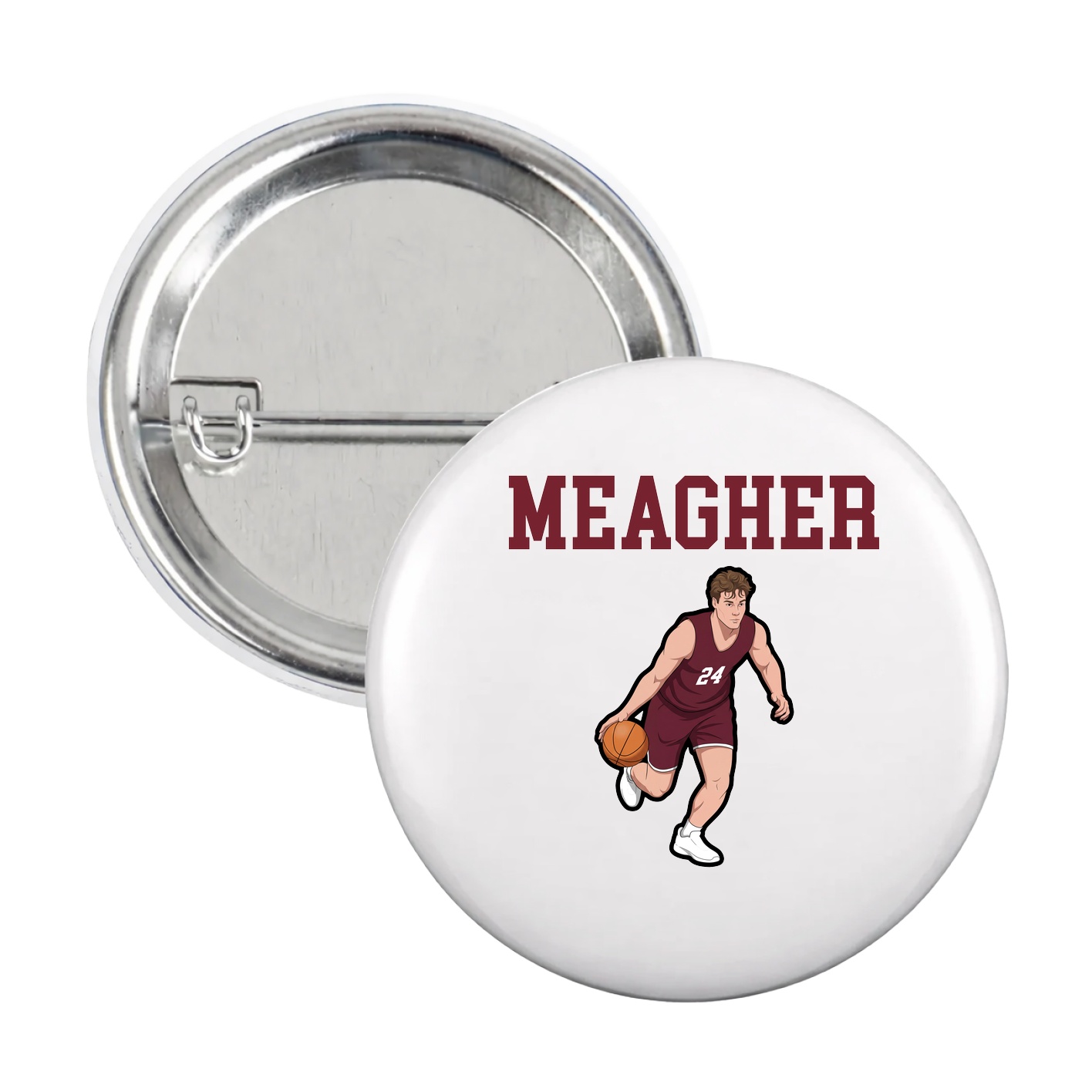 Game Day Button — Shirsey in White