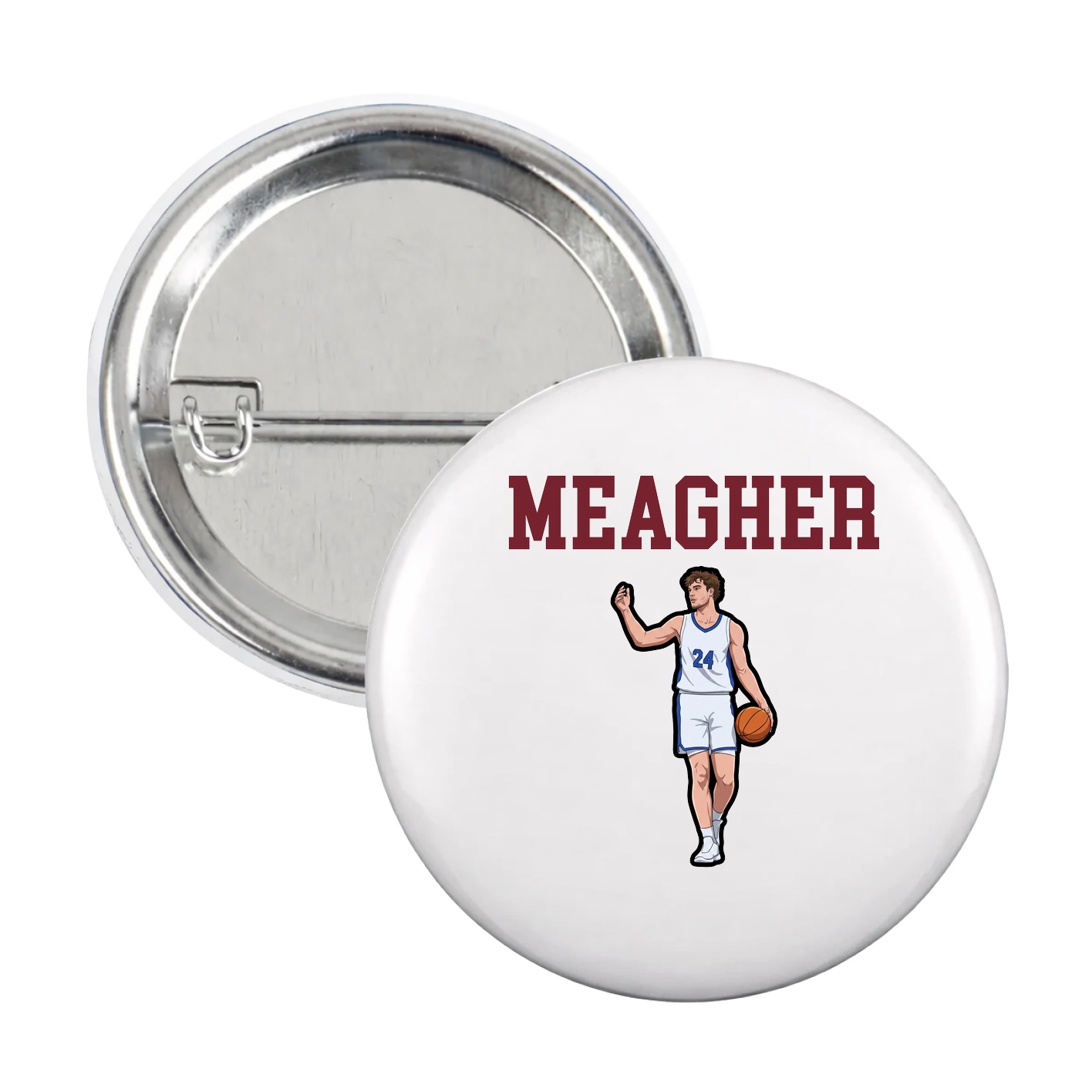 Game Day Button — Shirsey in White