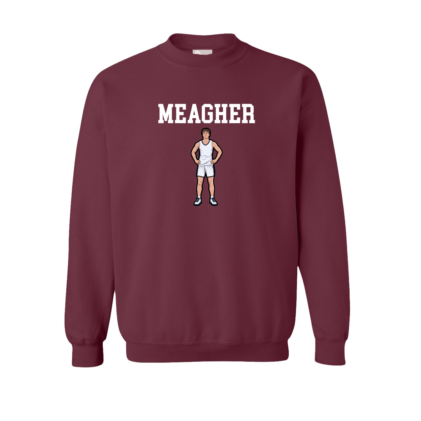 Fleece Crew — Shirsey in Maroon
