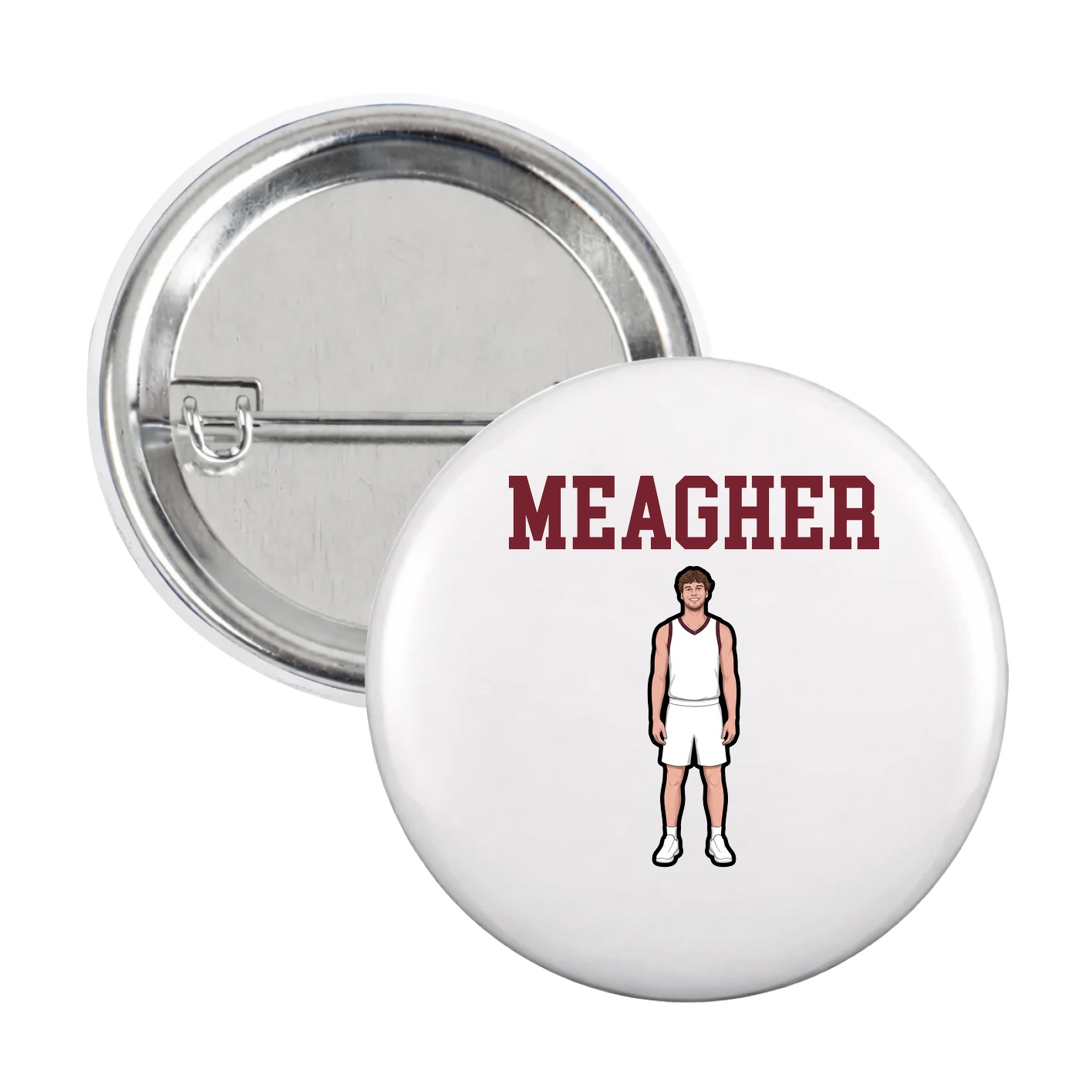 Game Day Button — Shirsey in White