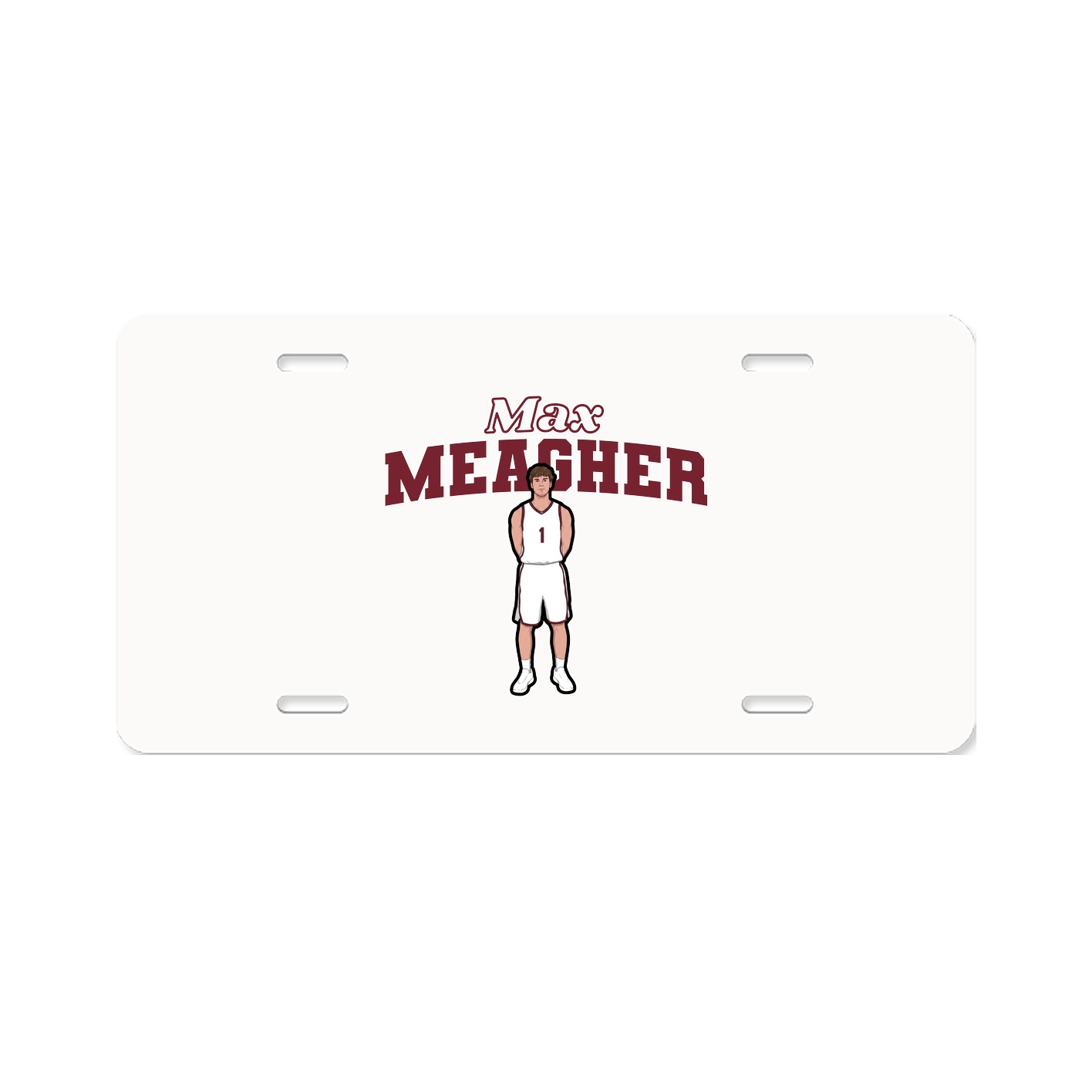 License Plate — Name Arch in Classic