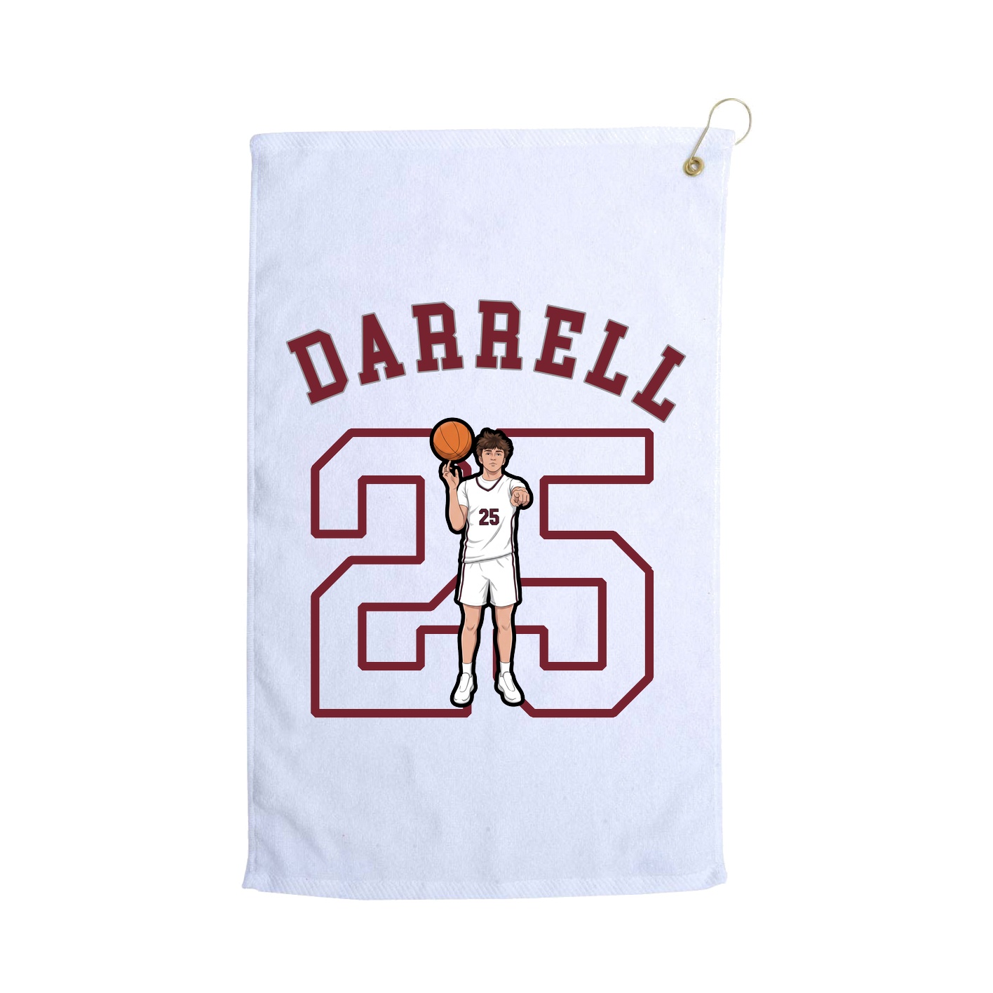 Golf Towel — Shirsey Arch in White