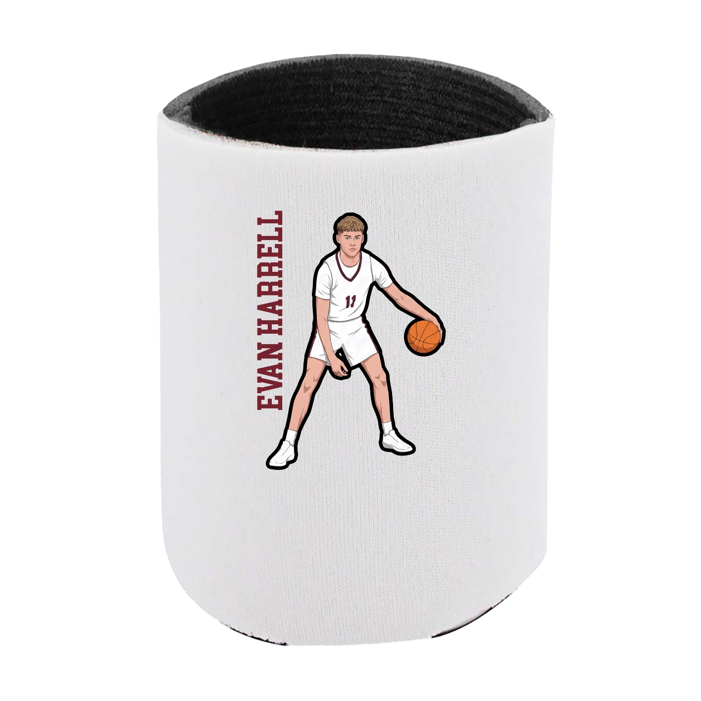 Can Holder — Name Vertical in White