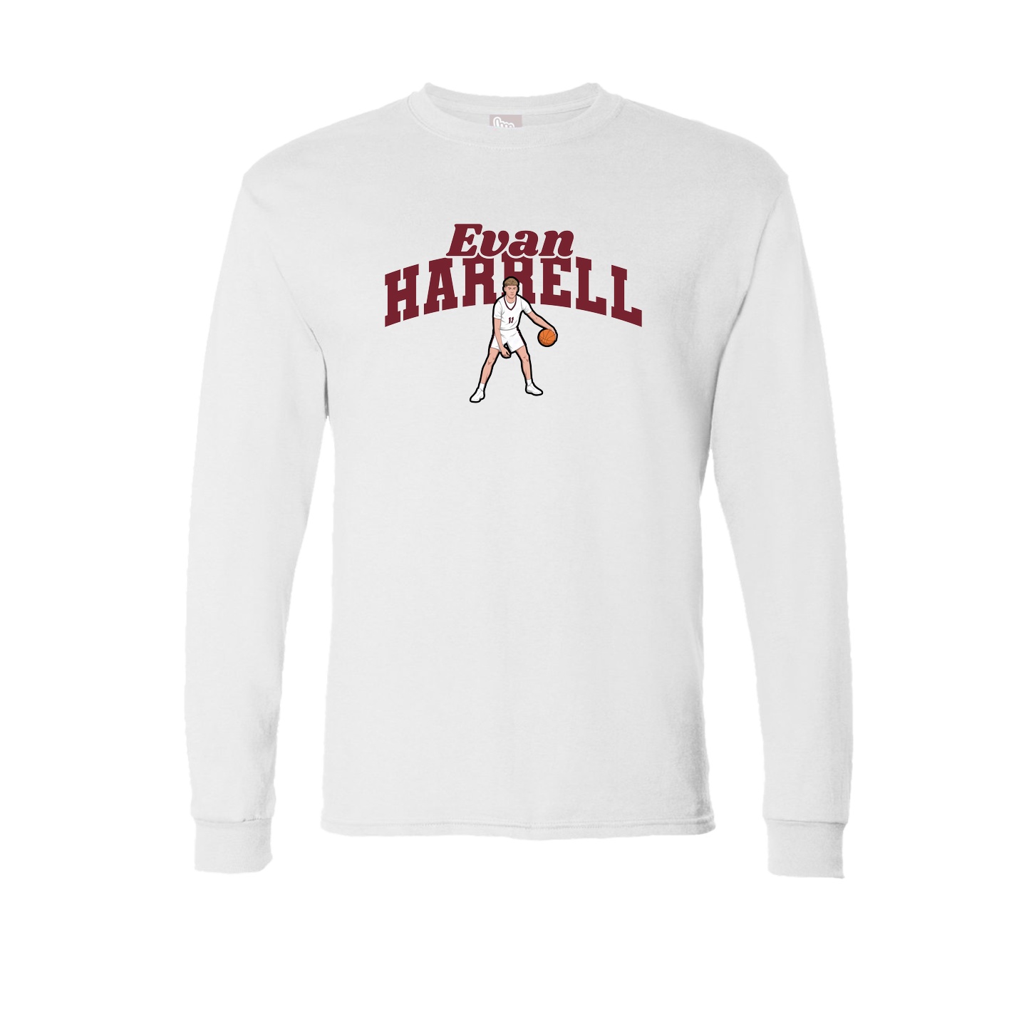 Long Sleeve Tee — Signature Arch in White