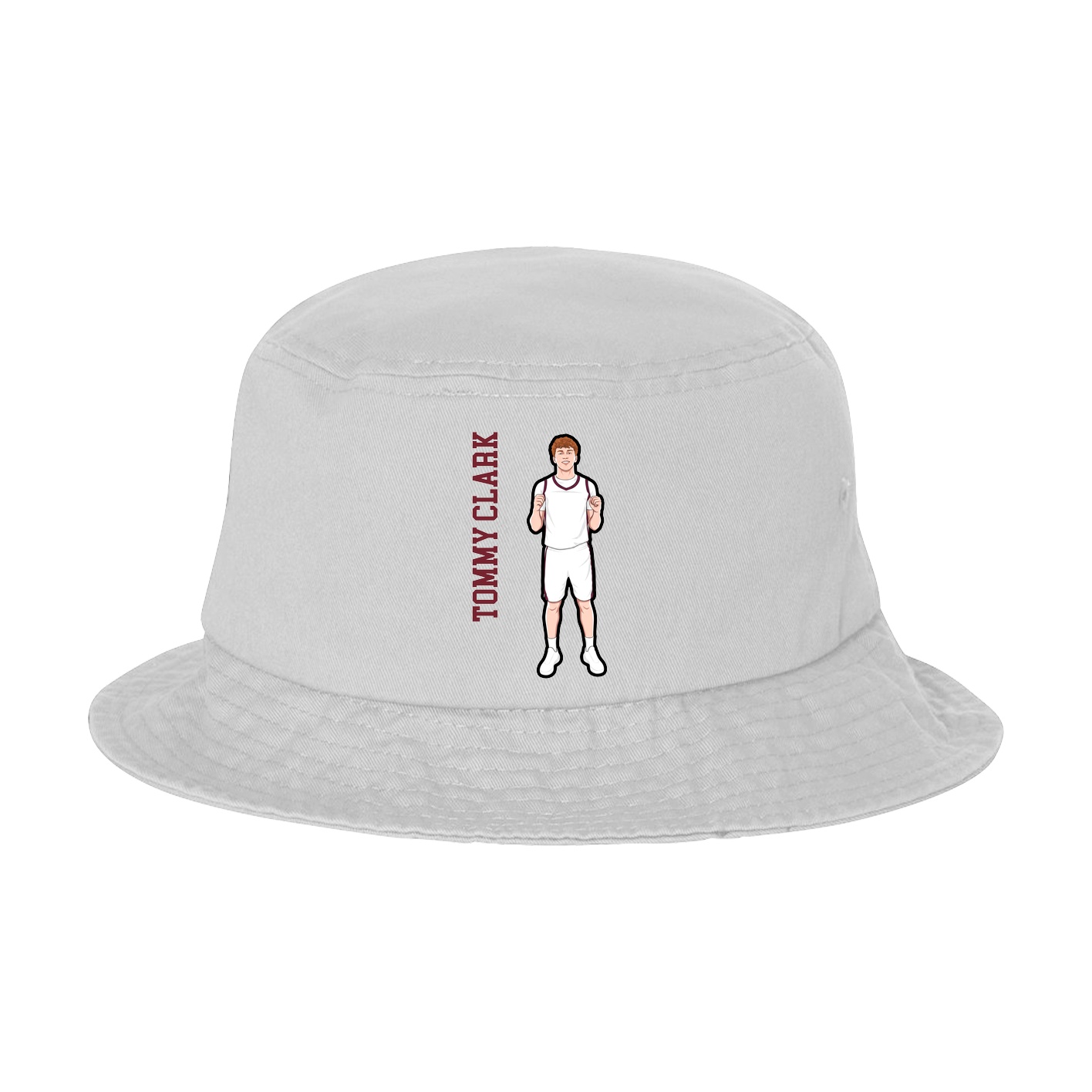 Bucket Cap — Name Vertical in White