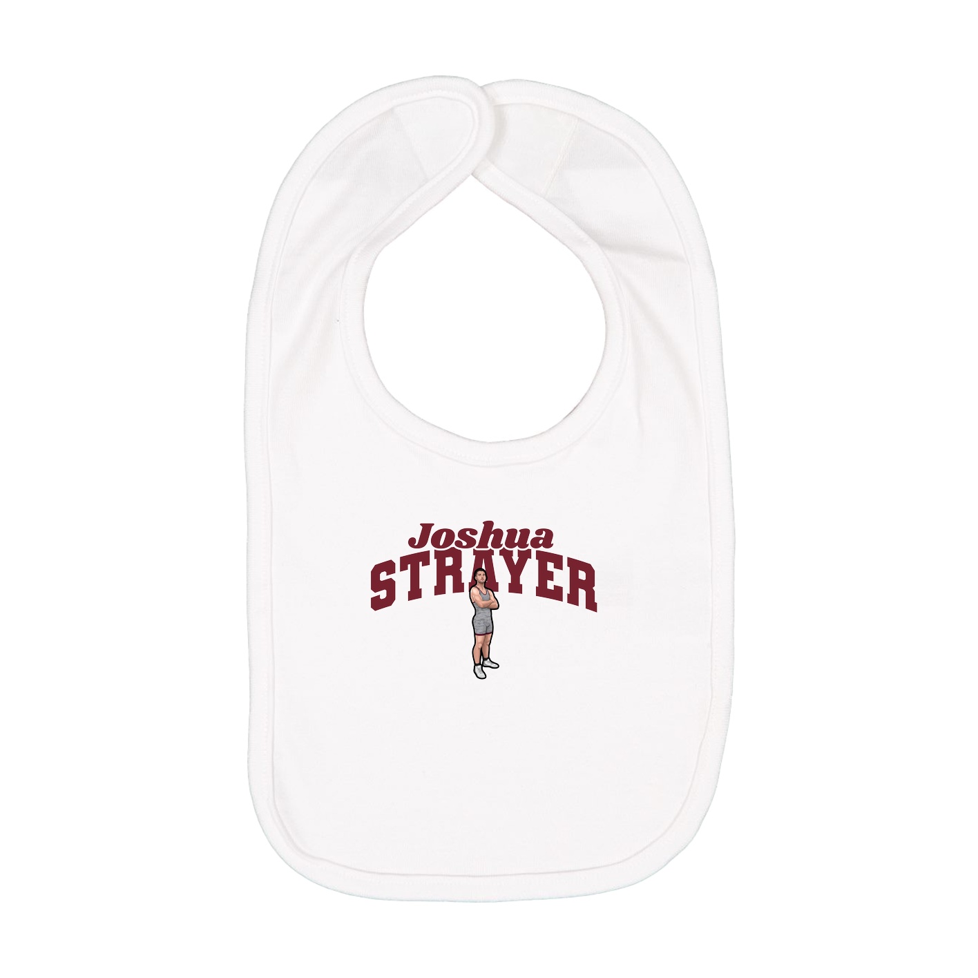 Infant Bib — Signature Arch in White