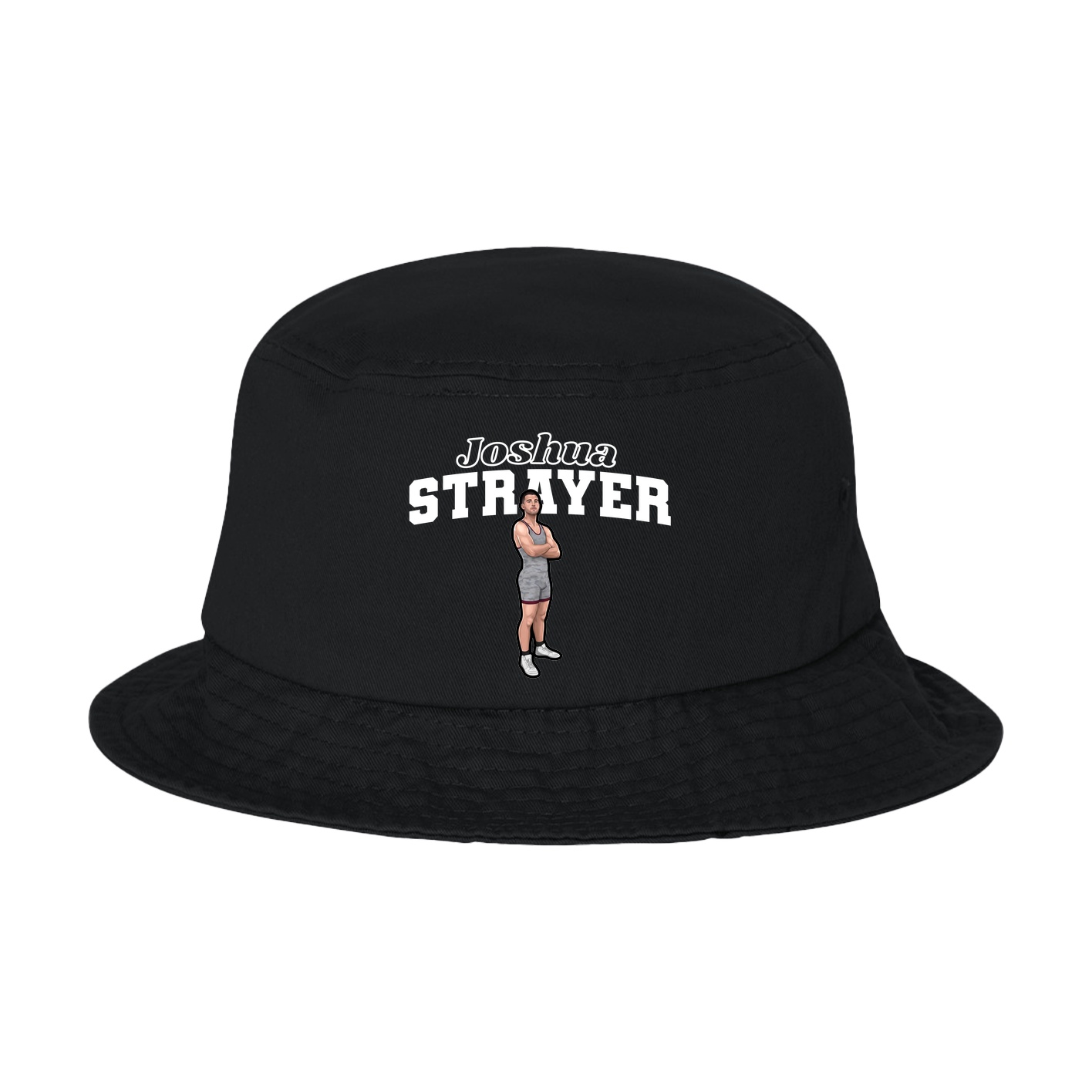 Bucket Cap — Name Arch in Black