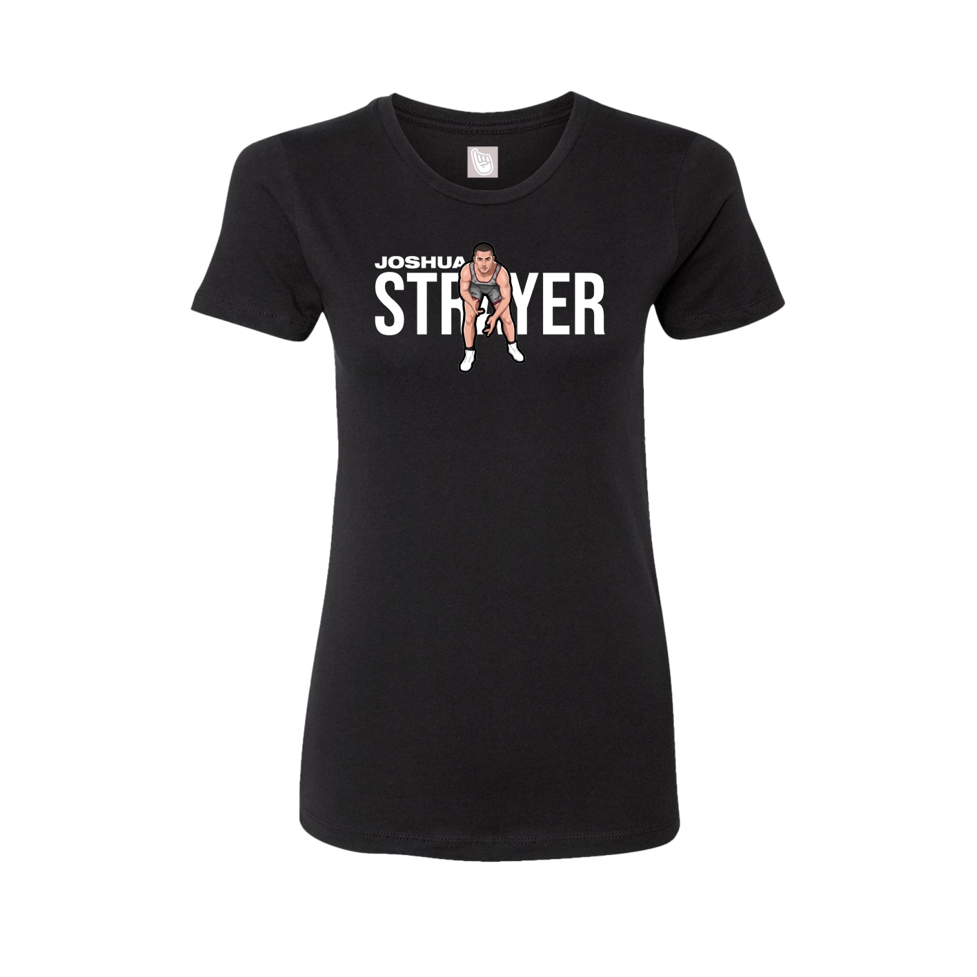 Fitted Women's Tee — Player Name in Black
