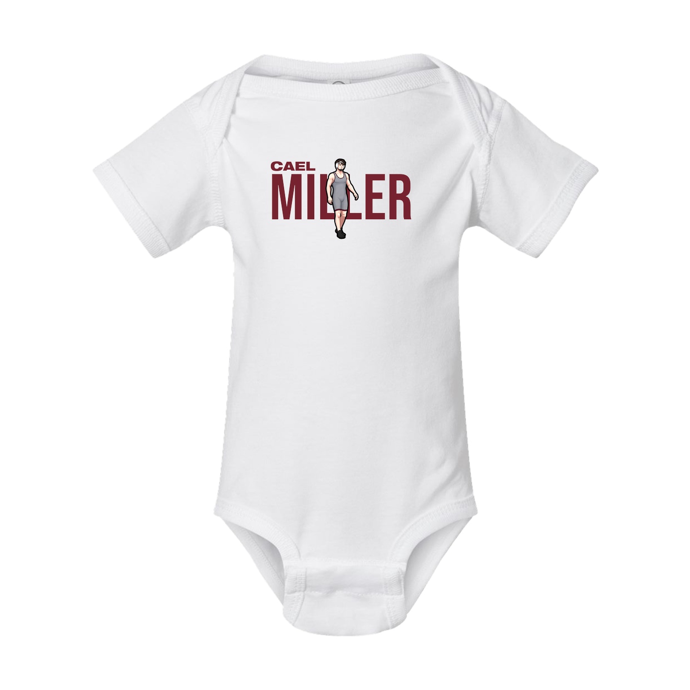 Baby Onesie — Player Name in White