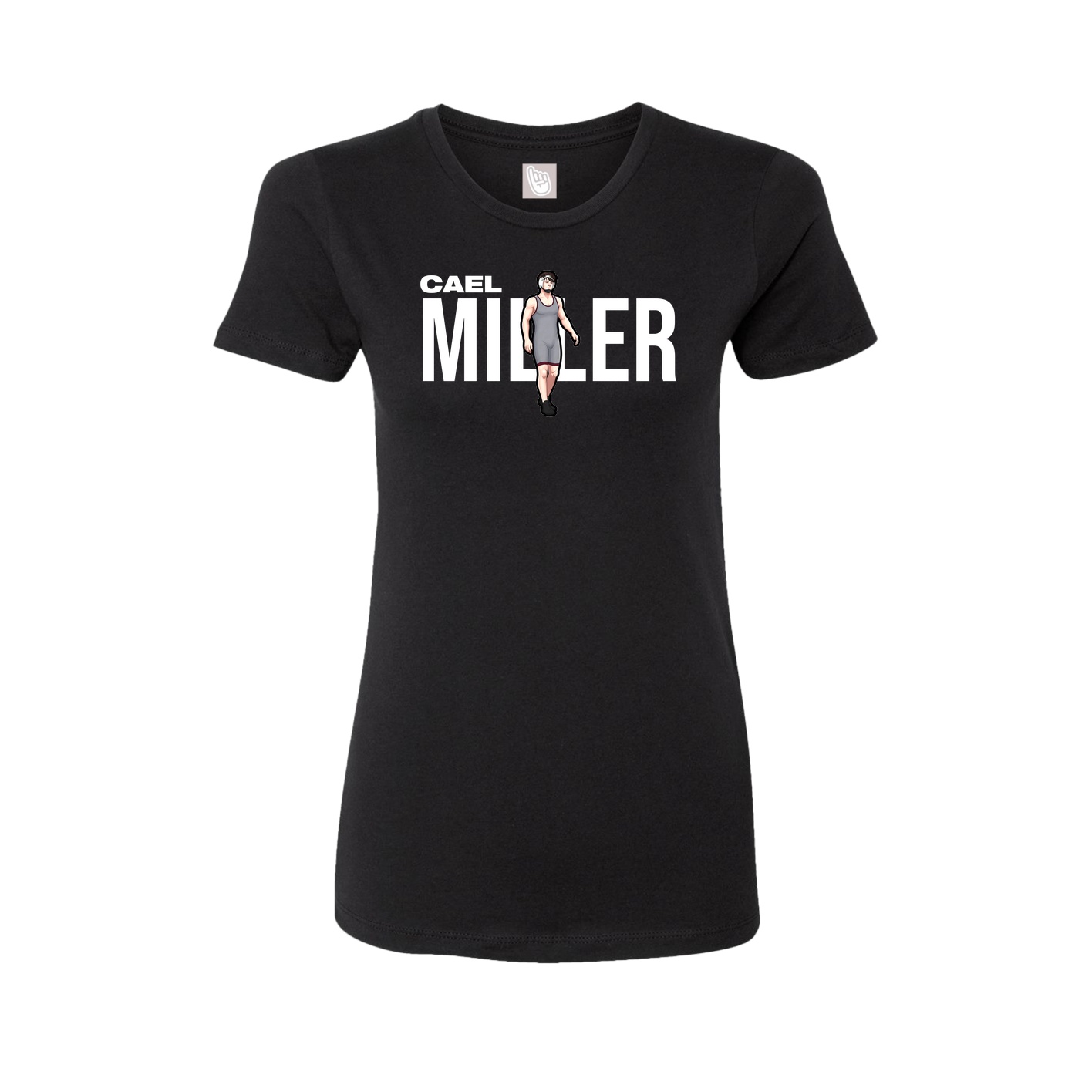 Fitted Women's Tee — Player Name in Black