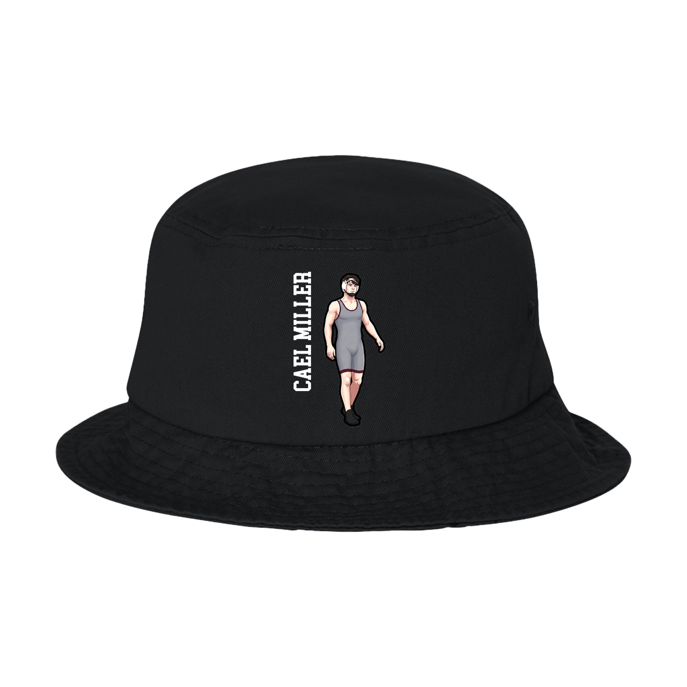 Bucket Cap — Name Vertical in Black