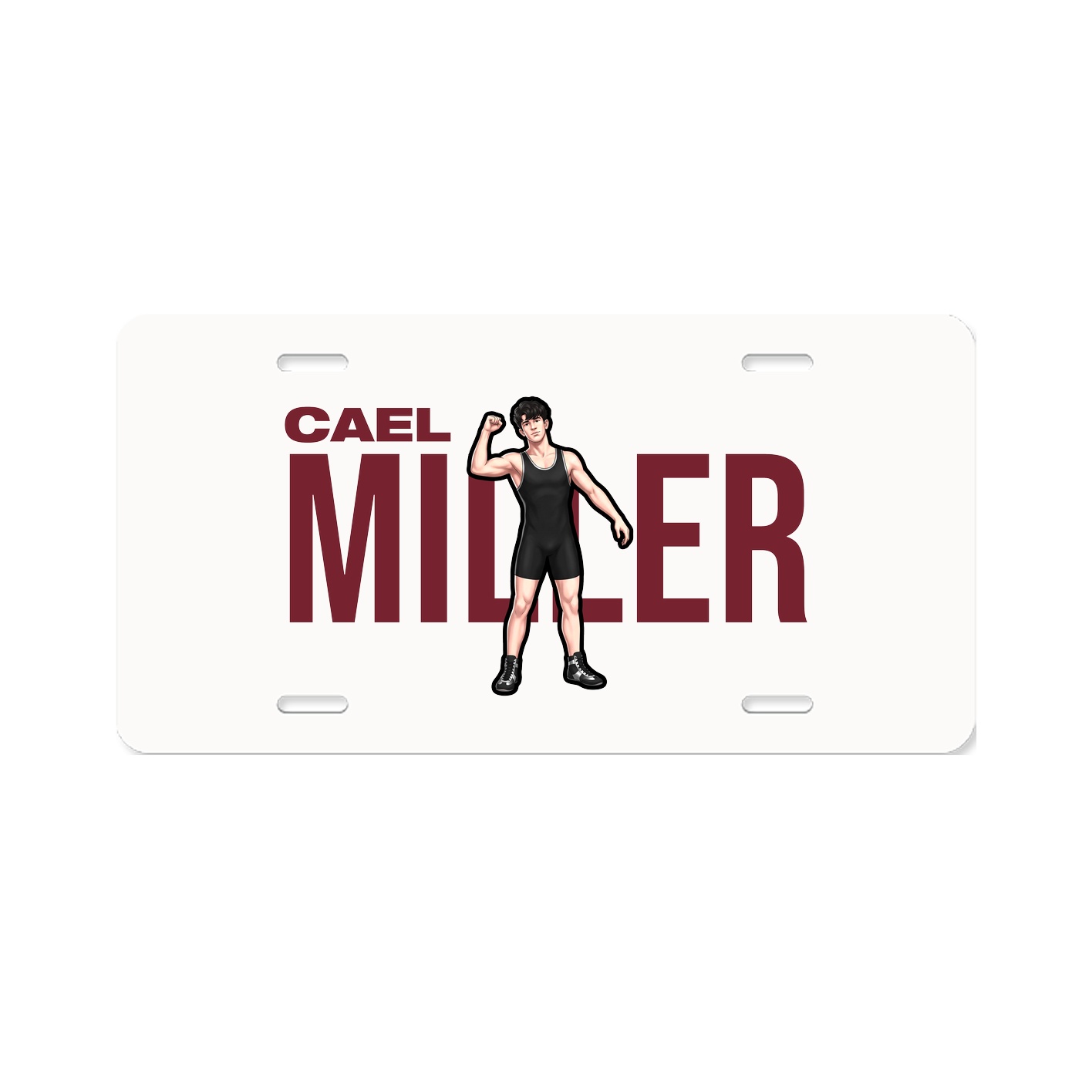 License Plate — Player Name in Classic