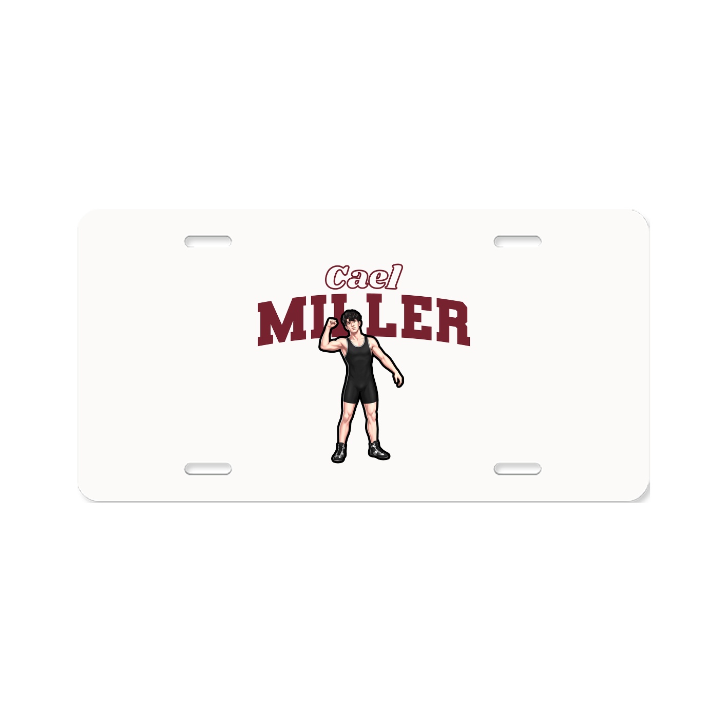 License Plate — Name Arch in Classic