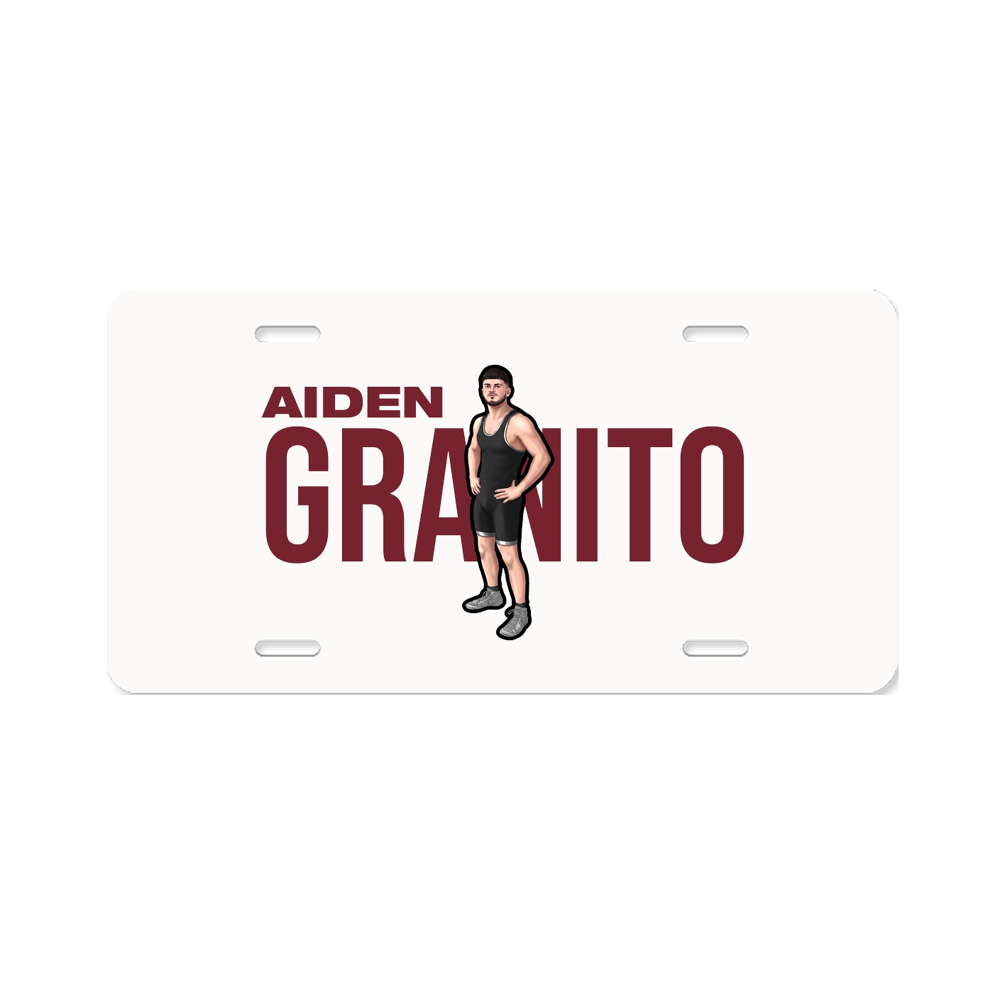 License Plate — Player Name in Classic