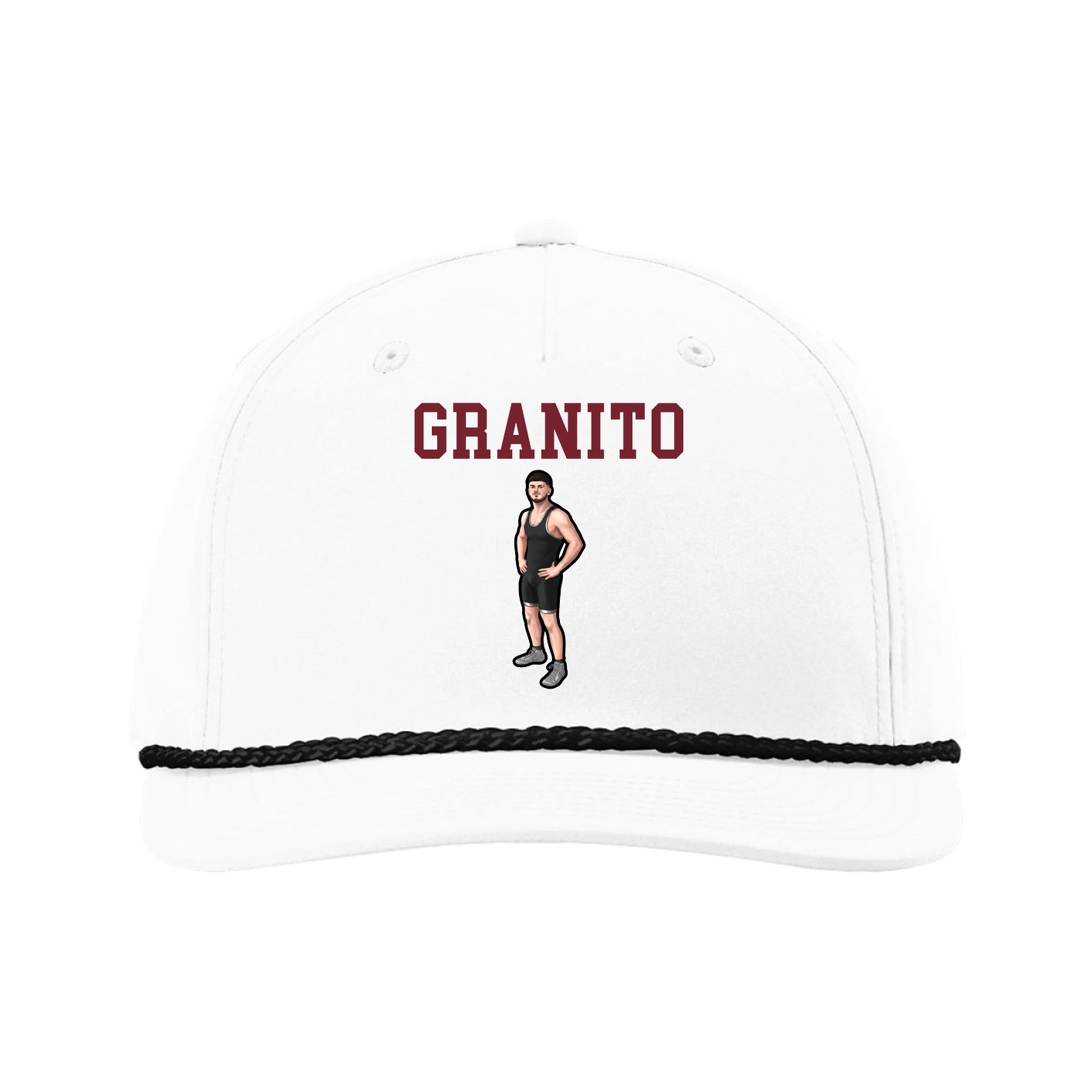Five-Panel Classic Rope Cap — Shirsey in White