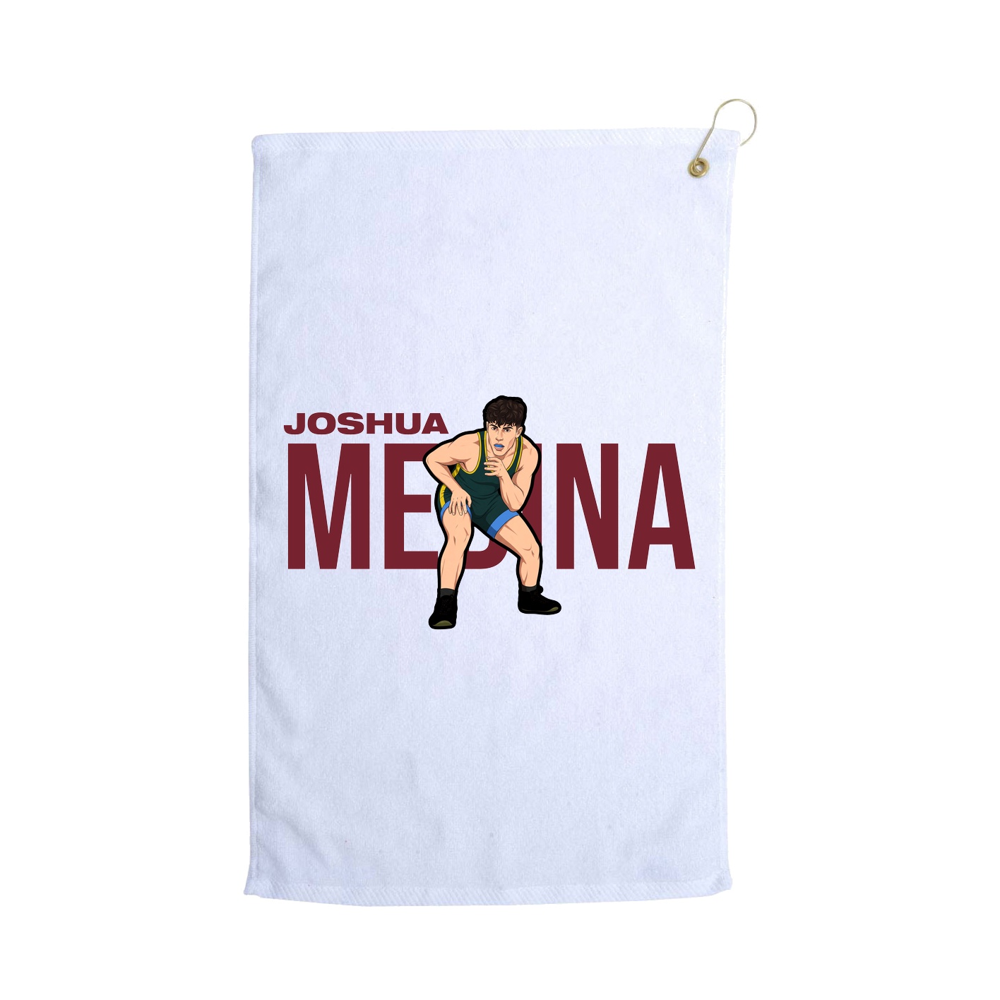 Golf Towel — Player Name in White