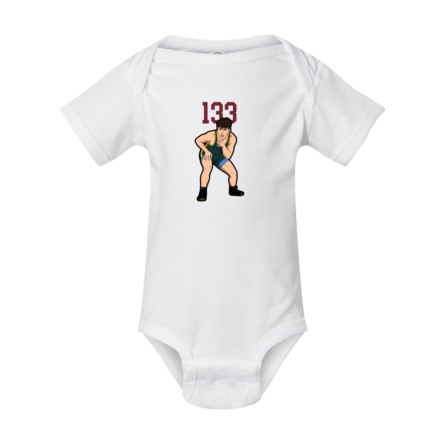 Baby Onesie — Number Top in White