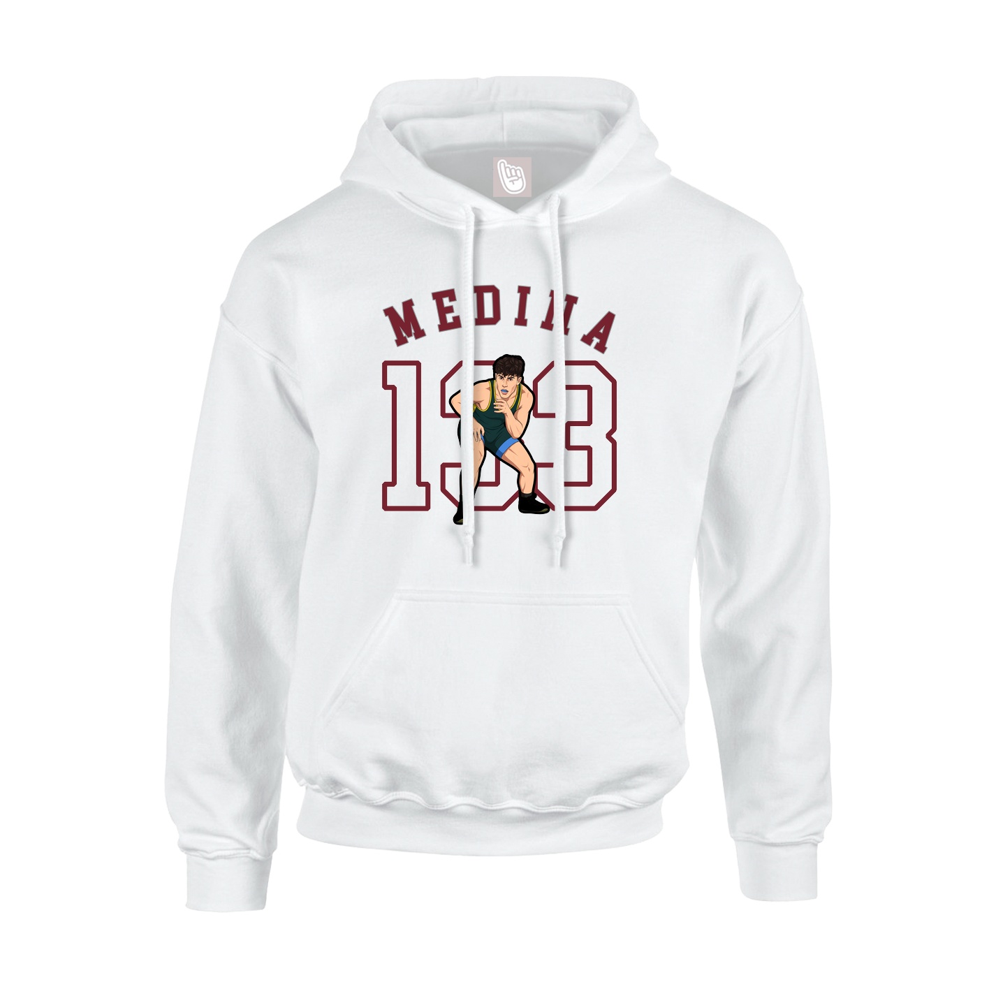 Hoodie — Shirsey Arch in White