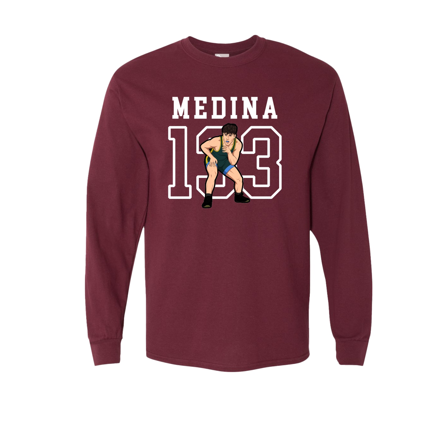 Long Sleeve Tee — Shirsey in Maroon