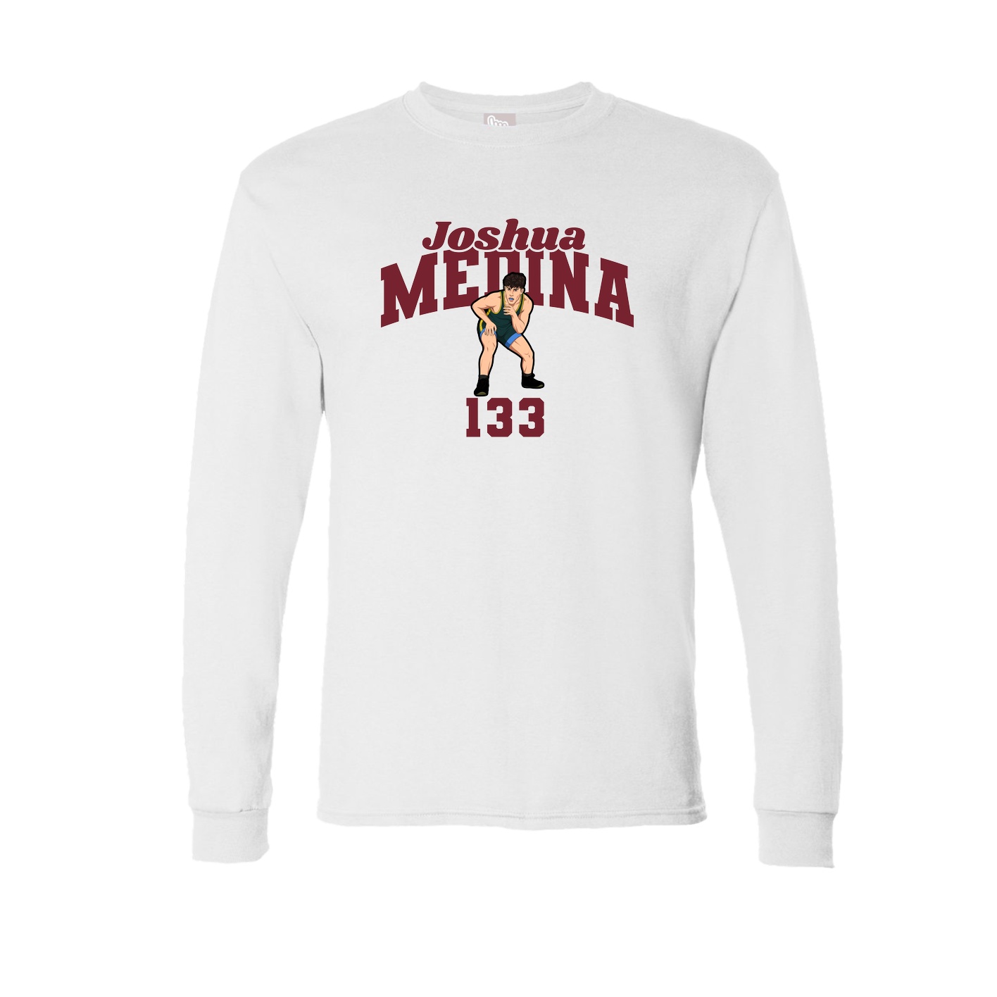 Long Sleeve Tee — Signature Arch in White