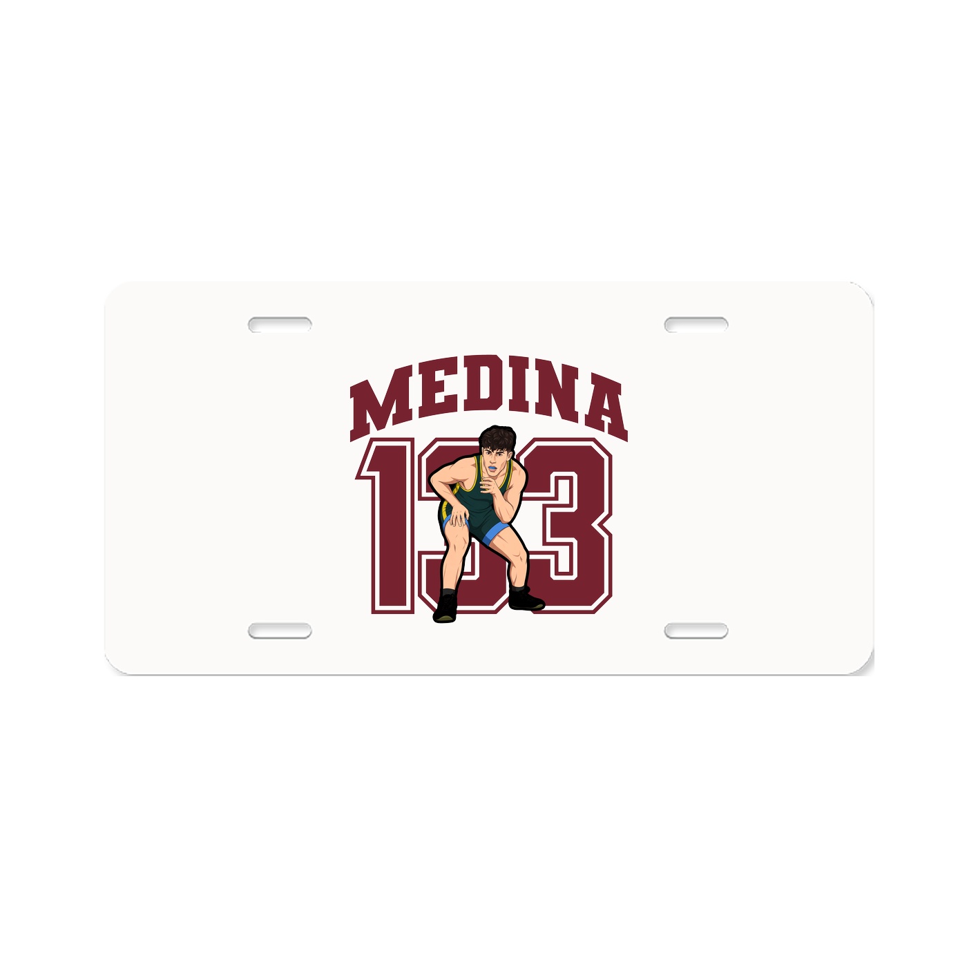License Plate — Number in Classic