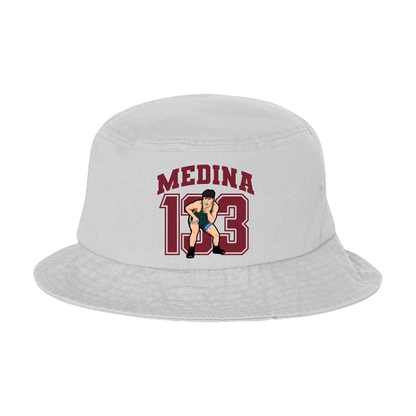 Bucket Cap — Number in White