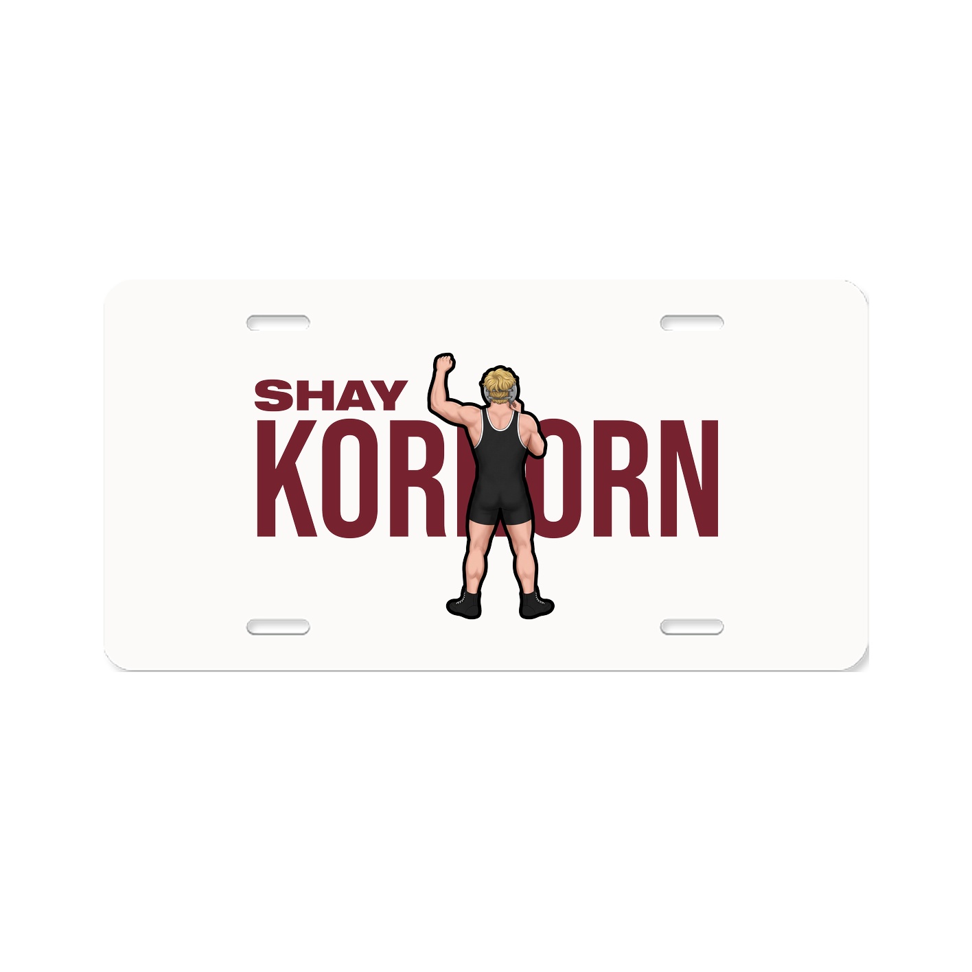 License Plate — Player Name in Classic