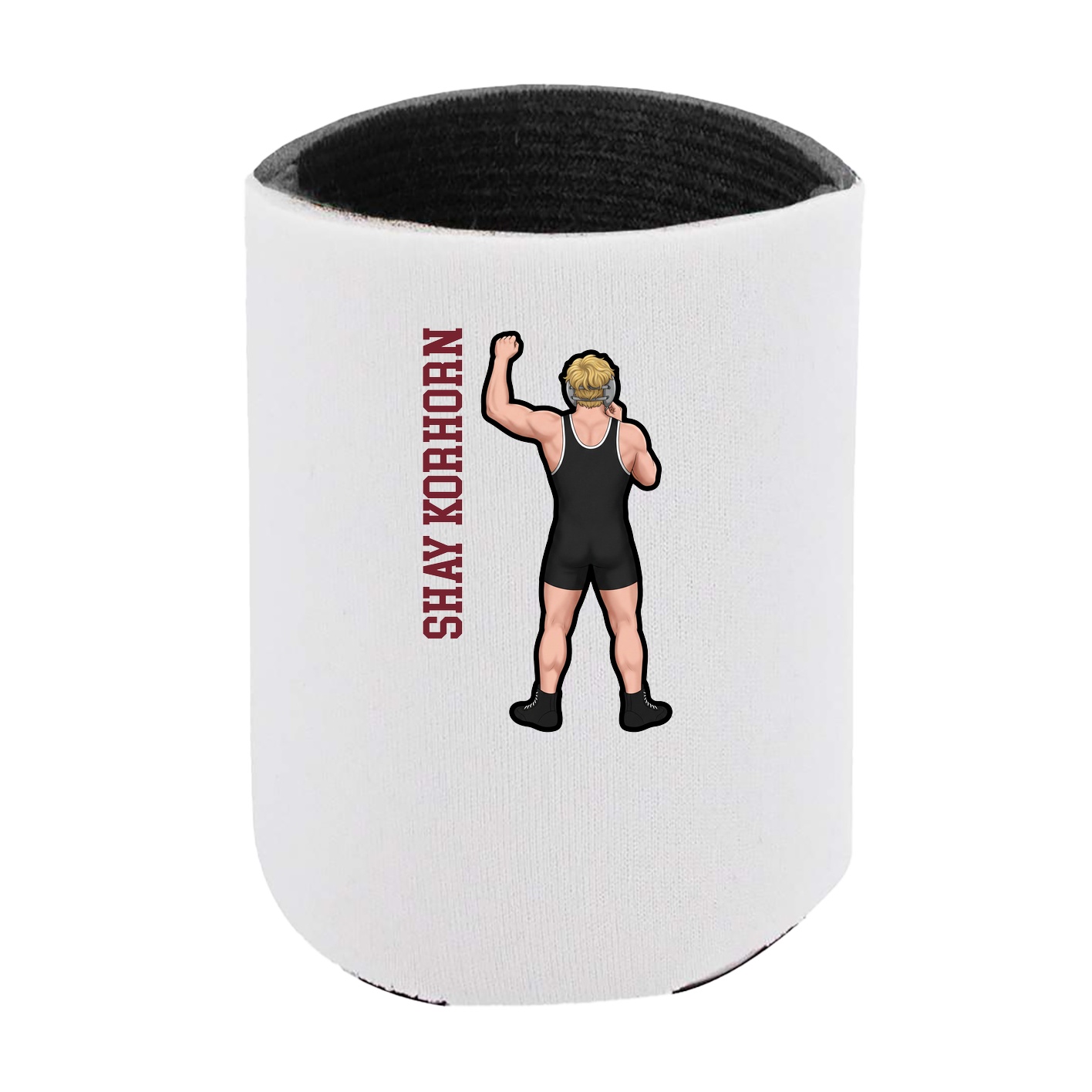Can Holder — Name Vertical in White