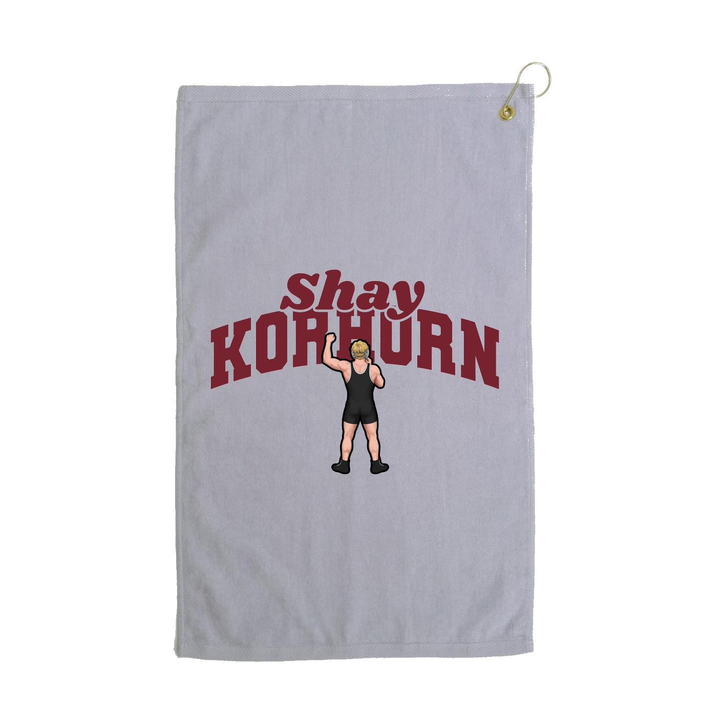 Golf Towel — Signature Arch in Grey