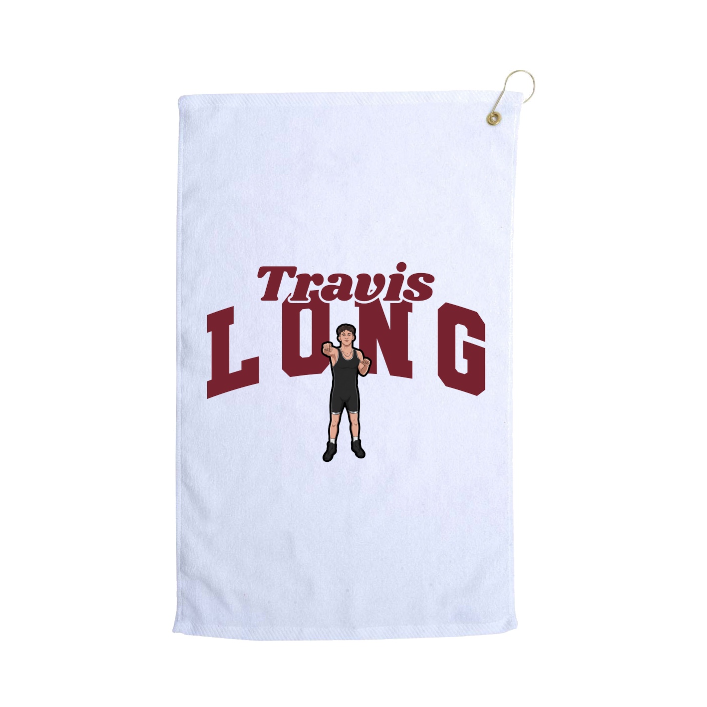 Golf Towel — Signature Arch in White