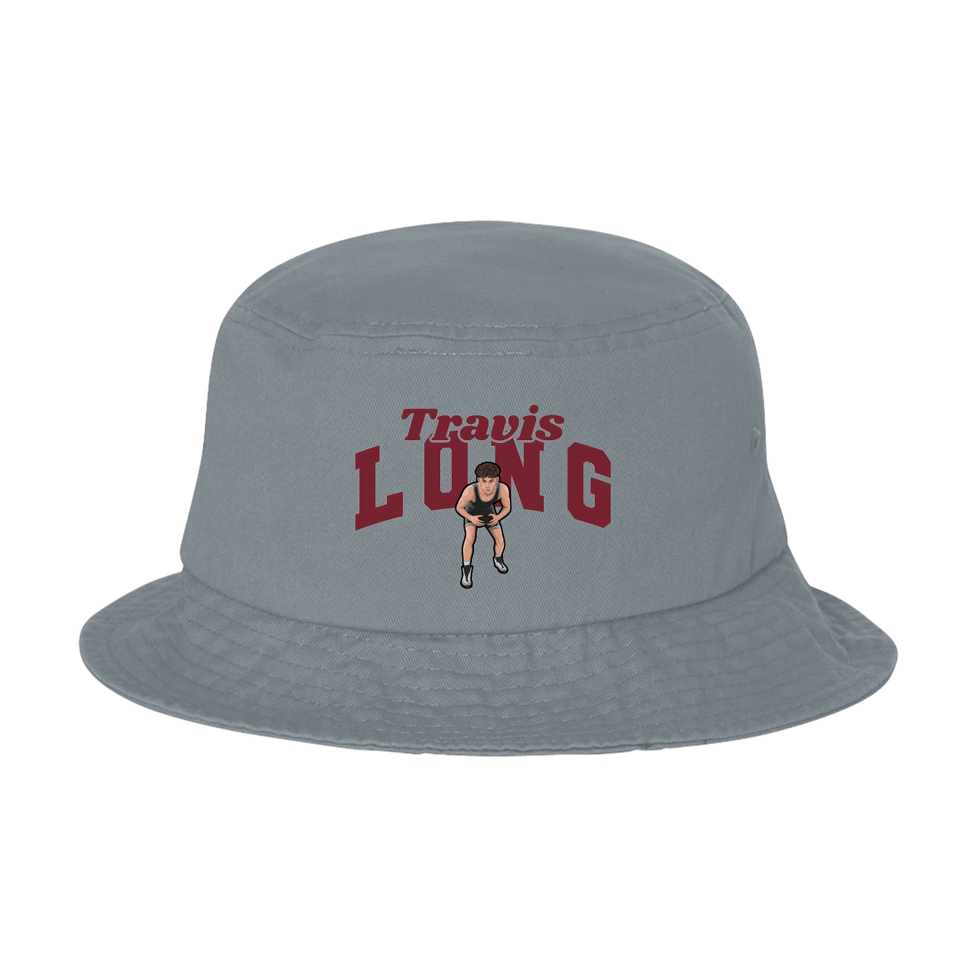 Bucket Cap — Signature Arch in Grey