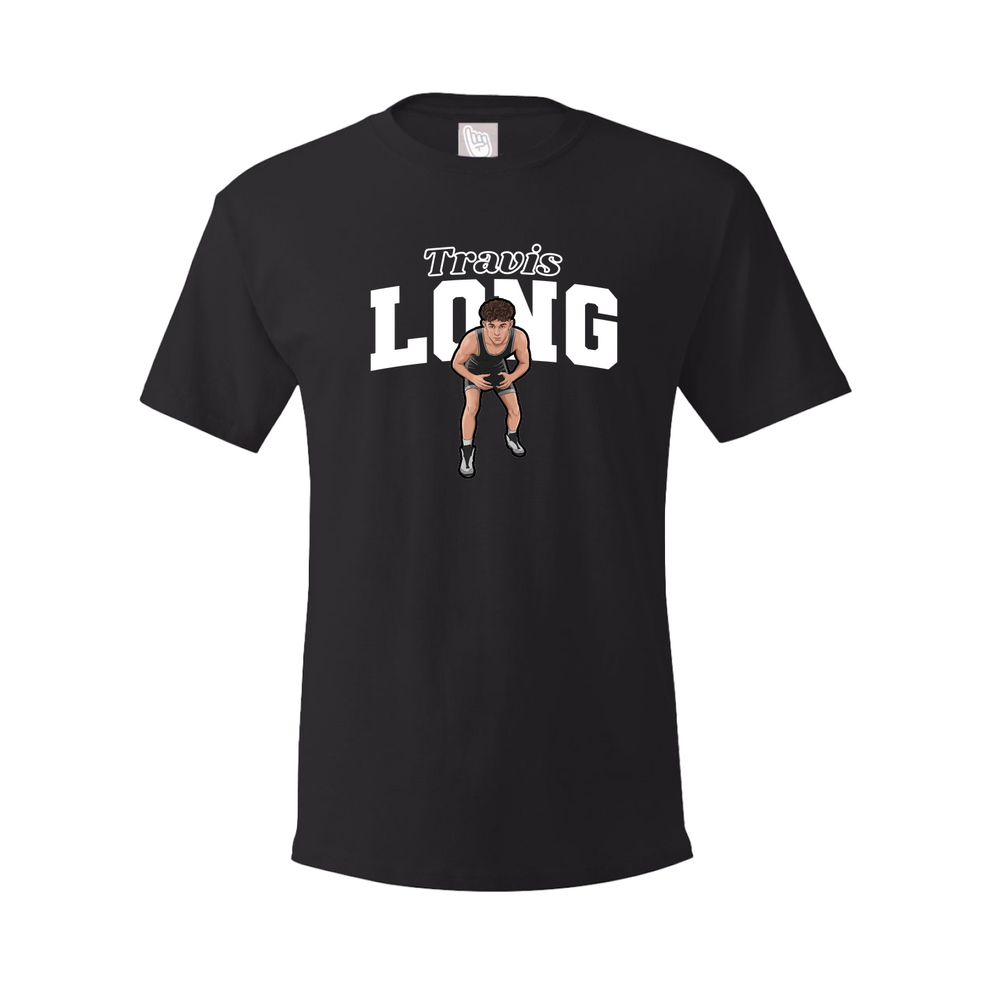 Youth Tee — Name Arch in Black