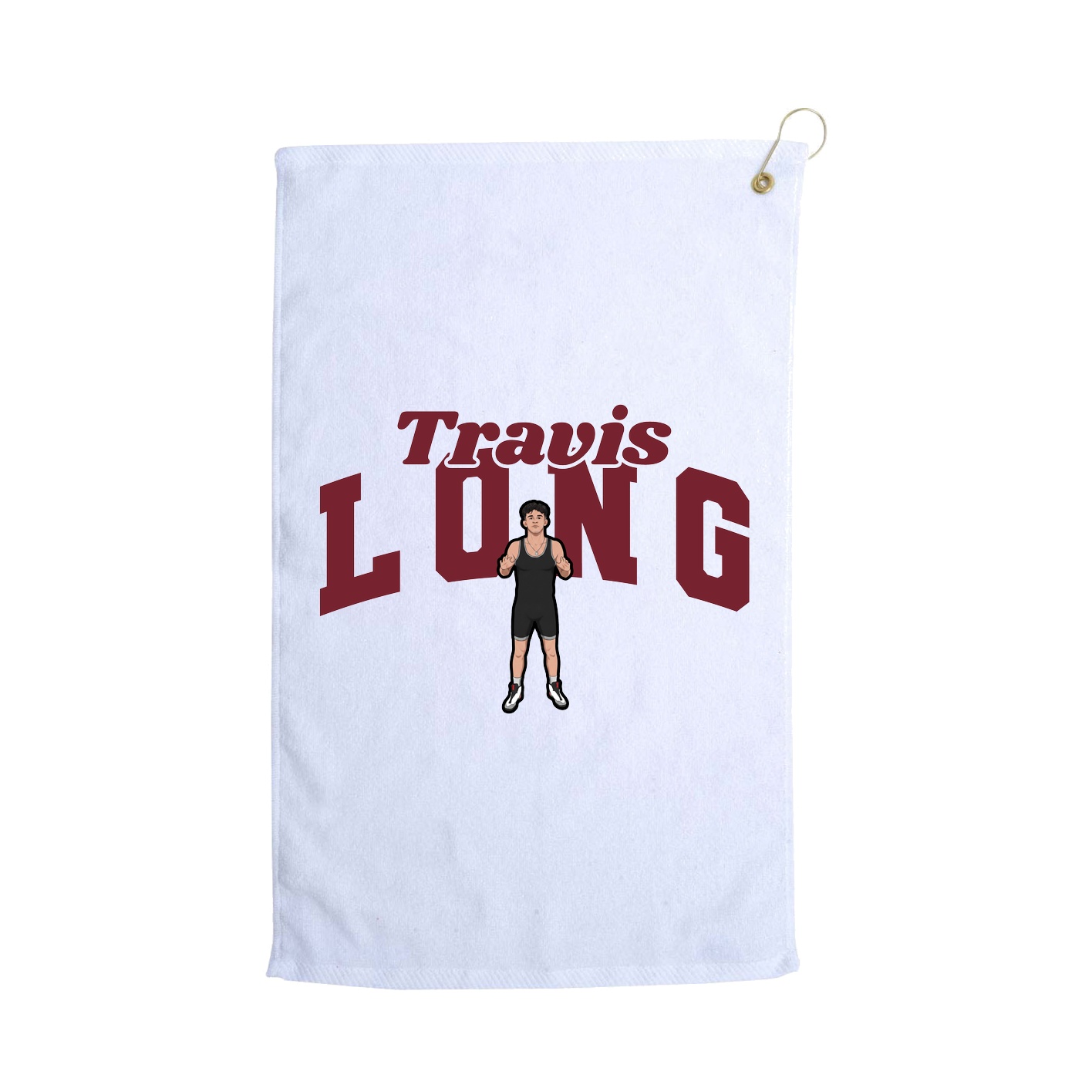 Golf Towel — Signature Arch in White