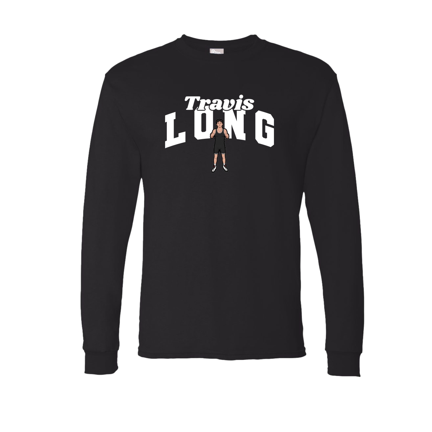 Long Sleeve Tee — Signature Arch in Black