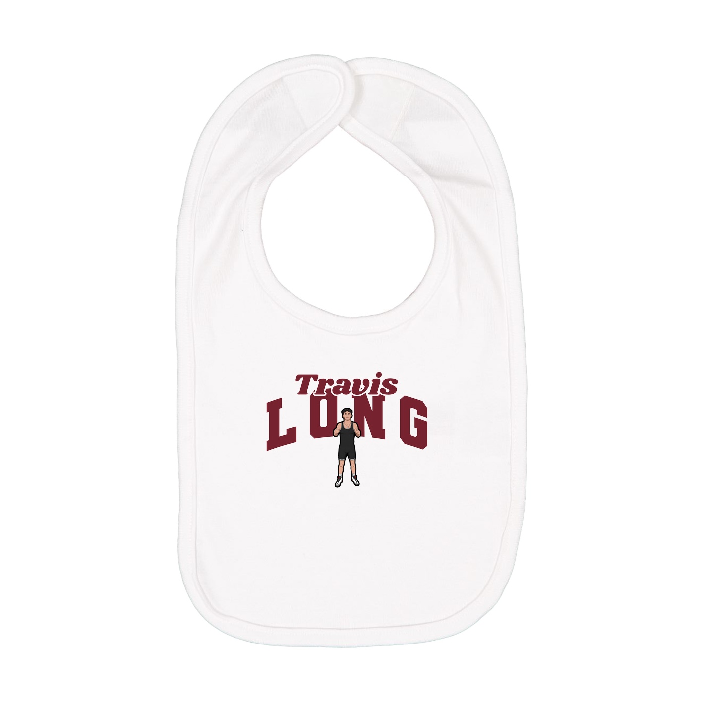 Infant Bib — Signature Arch in White