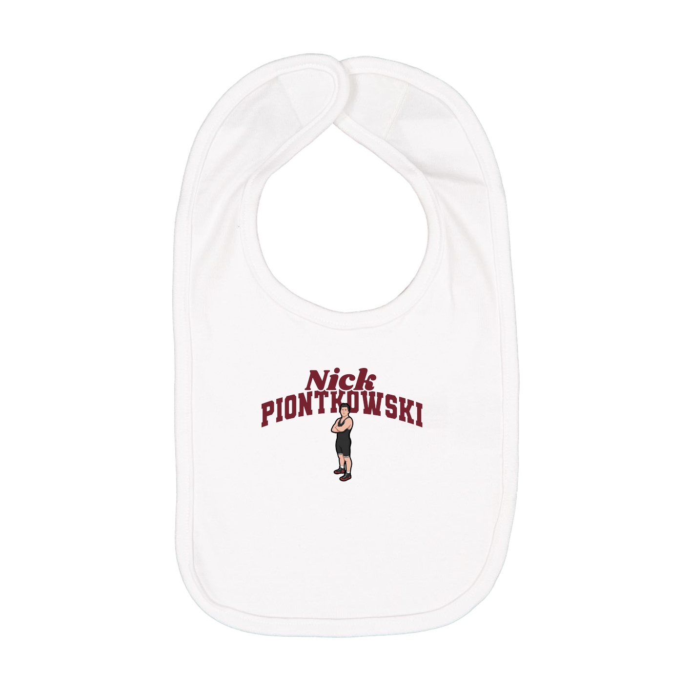 Infant Bib — Signature Arch in White