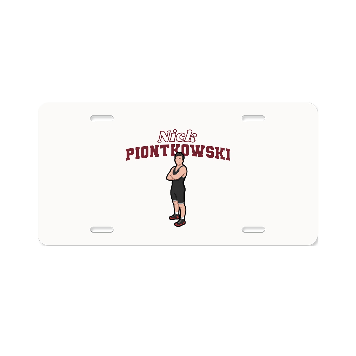 License Plate — Name Arch in Classic