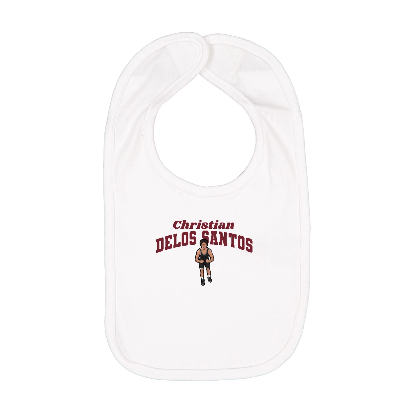 Infant Bib — Signature Arch in White