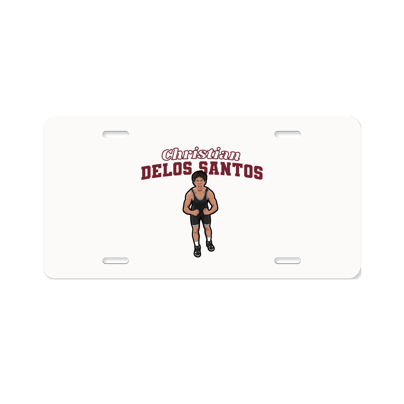 License Plate — Name Arch in Classic