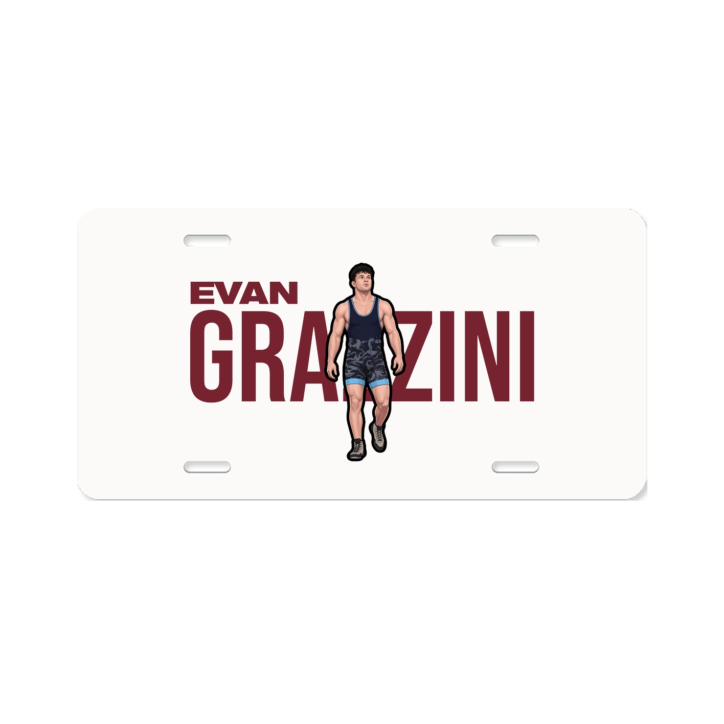 License Plate — Player Name in Classic