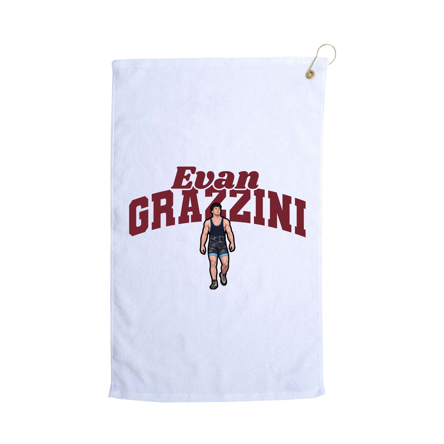 Golf Towel — Signature Arch in White