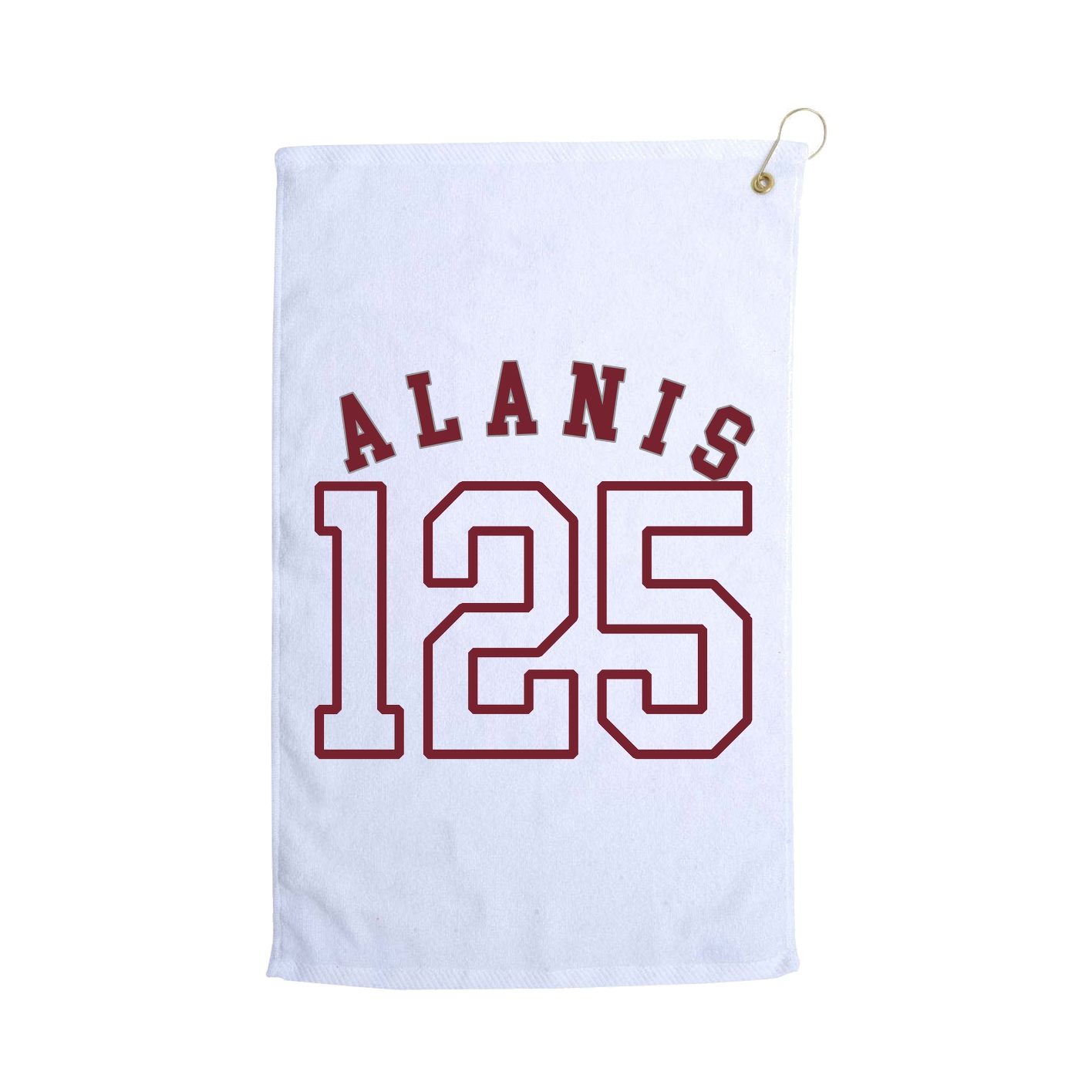 Golf Towel — Shirsey Arch in White