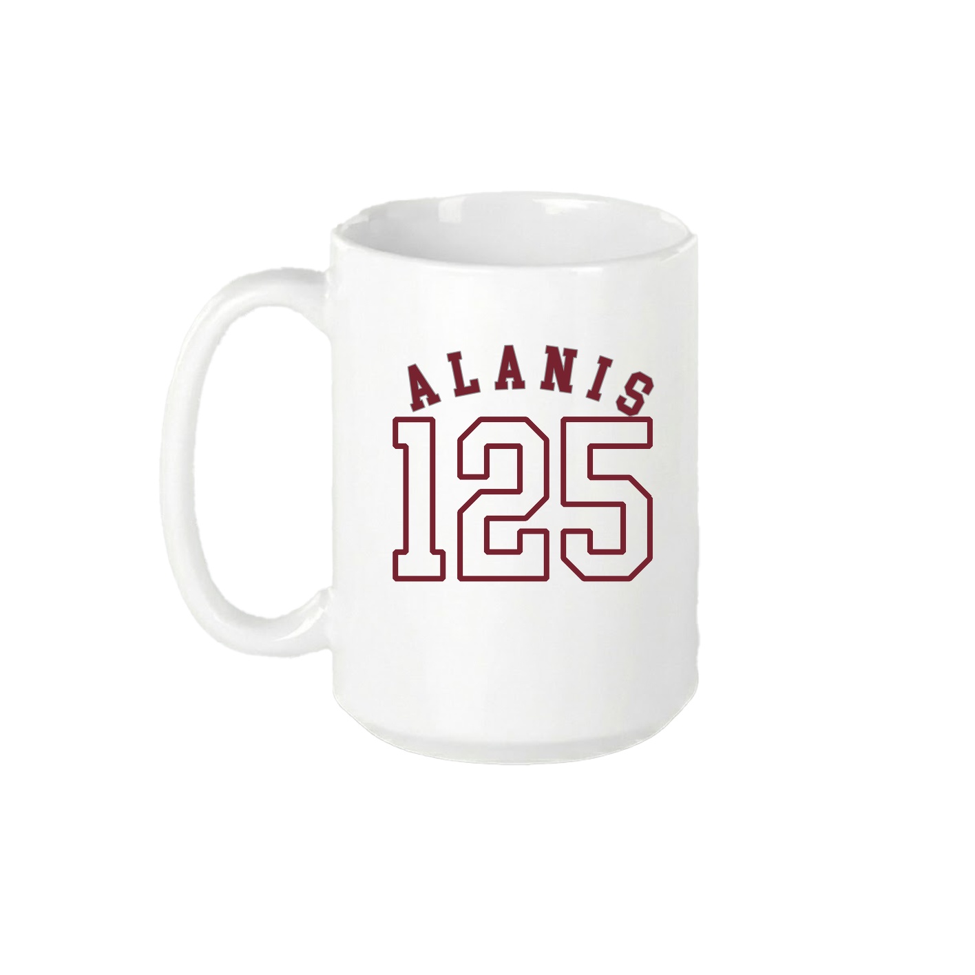 15oz Coffee Mug — Shirsey Arch in White