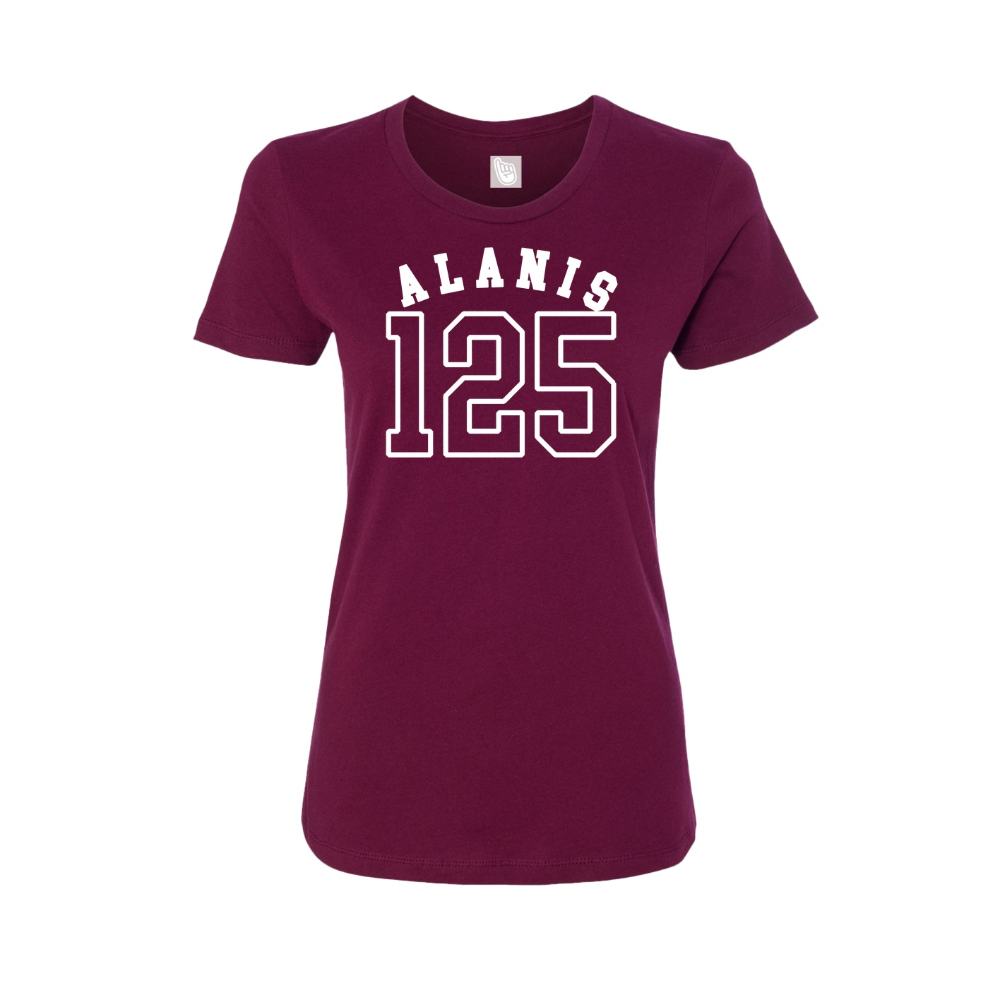 Fitted Women's Tee — Shirsey Arch in Maroon