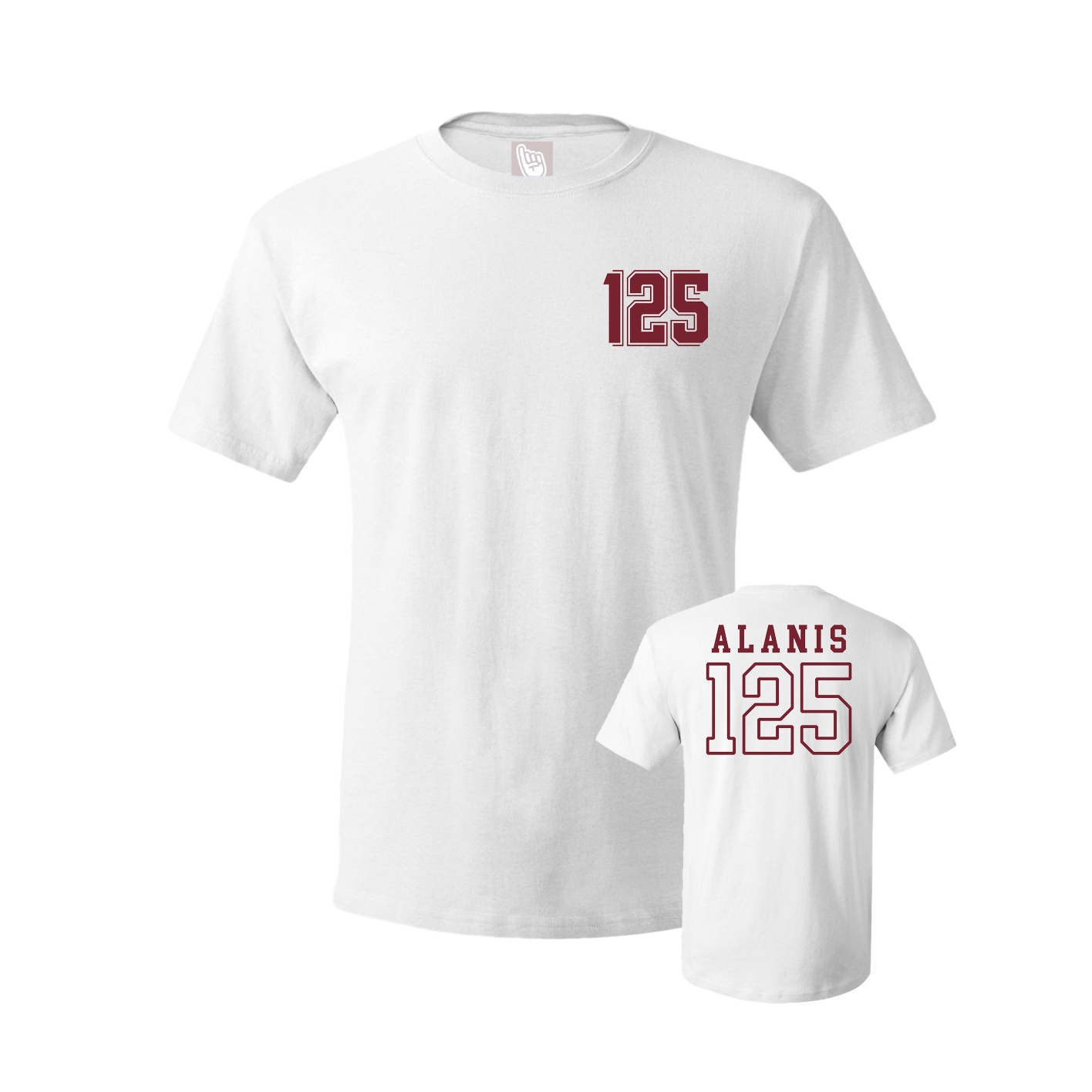Youth Tee — Chest Back in White
