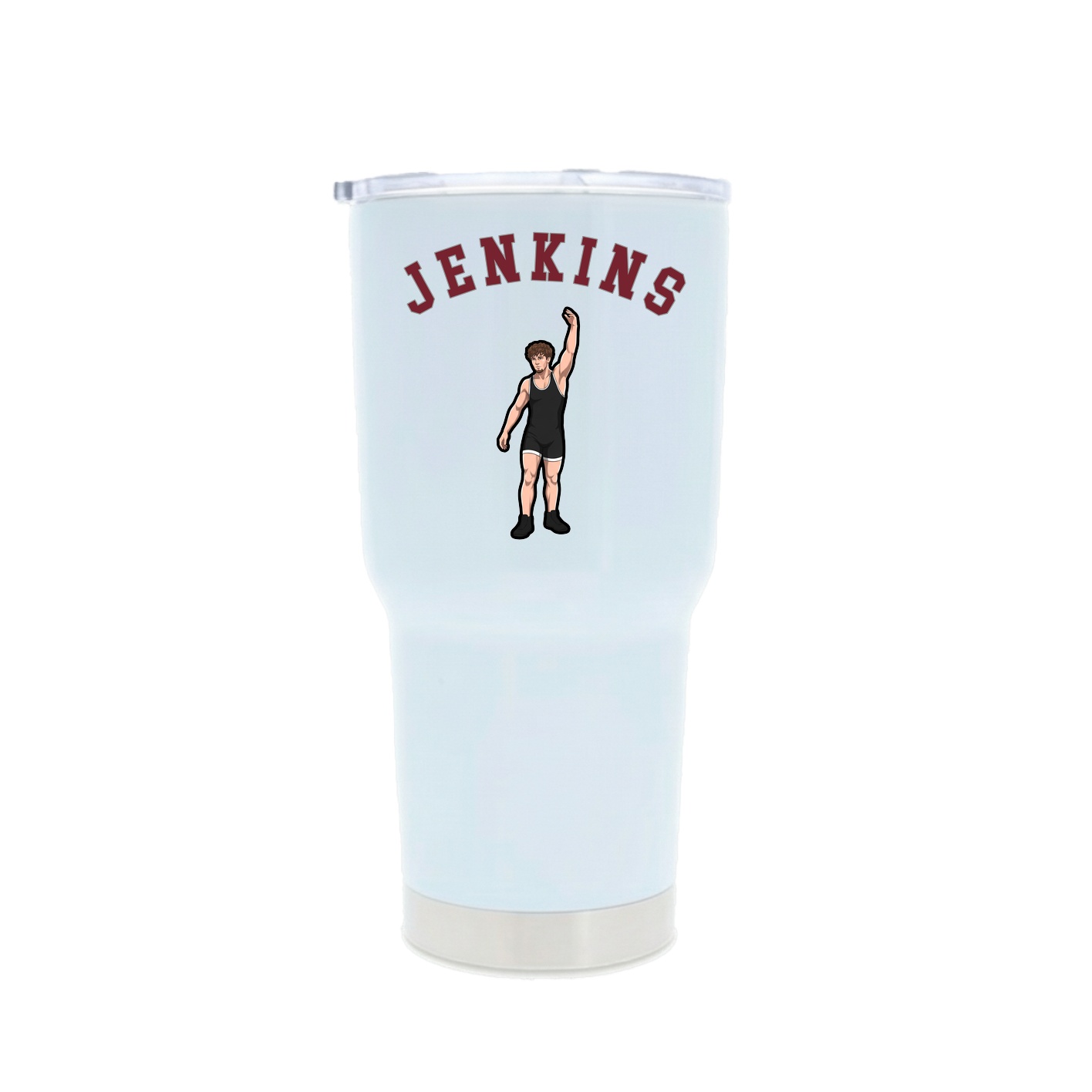 30oz Stainless Steel Tumbler — Shirsey Arch in White