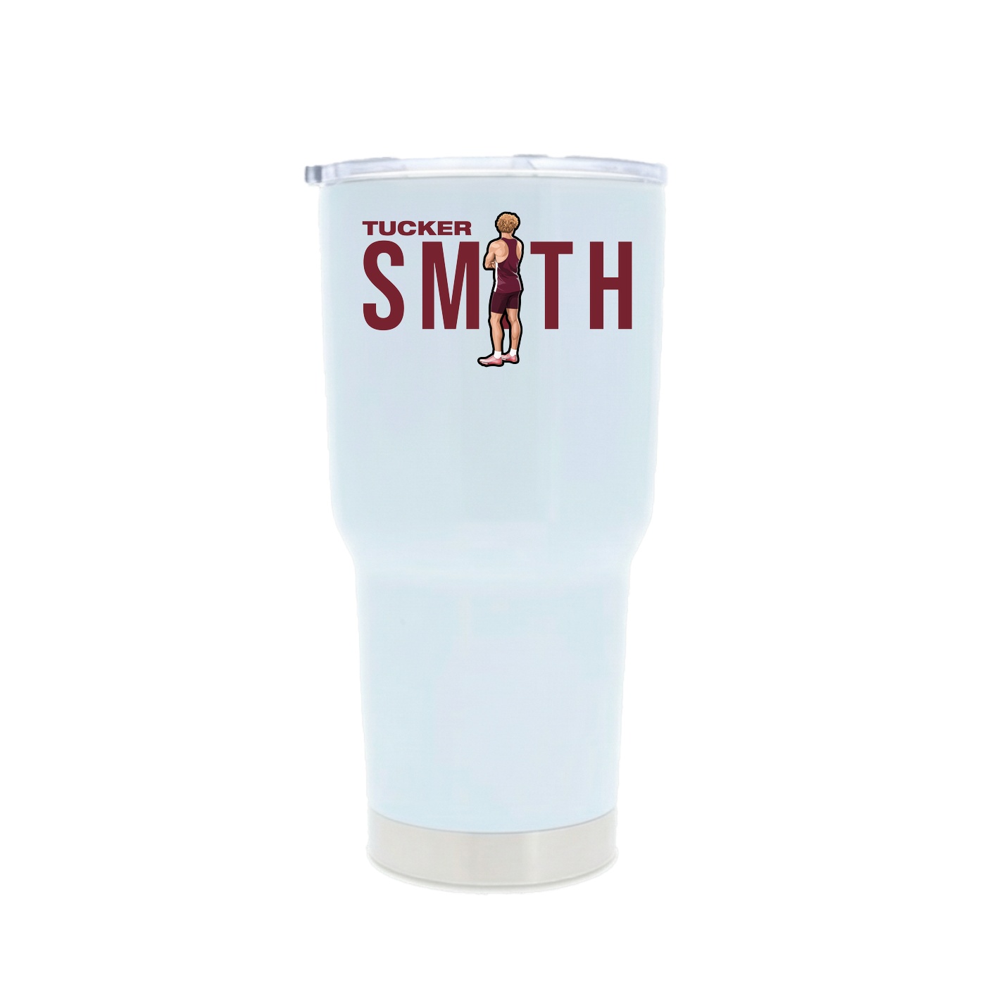 30oz Stainless Steel Tumbler — Player Name in White