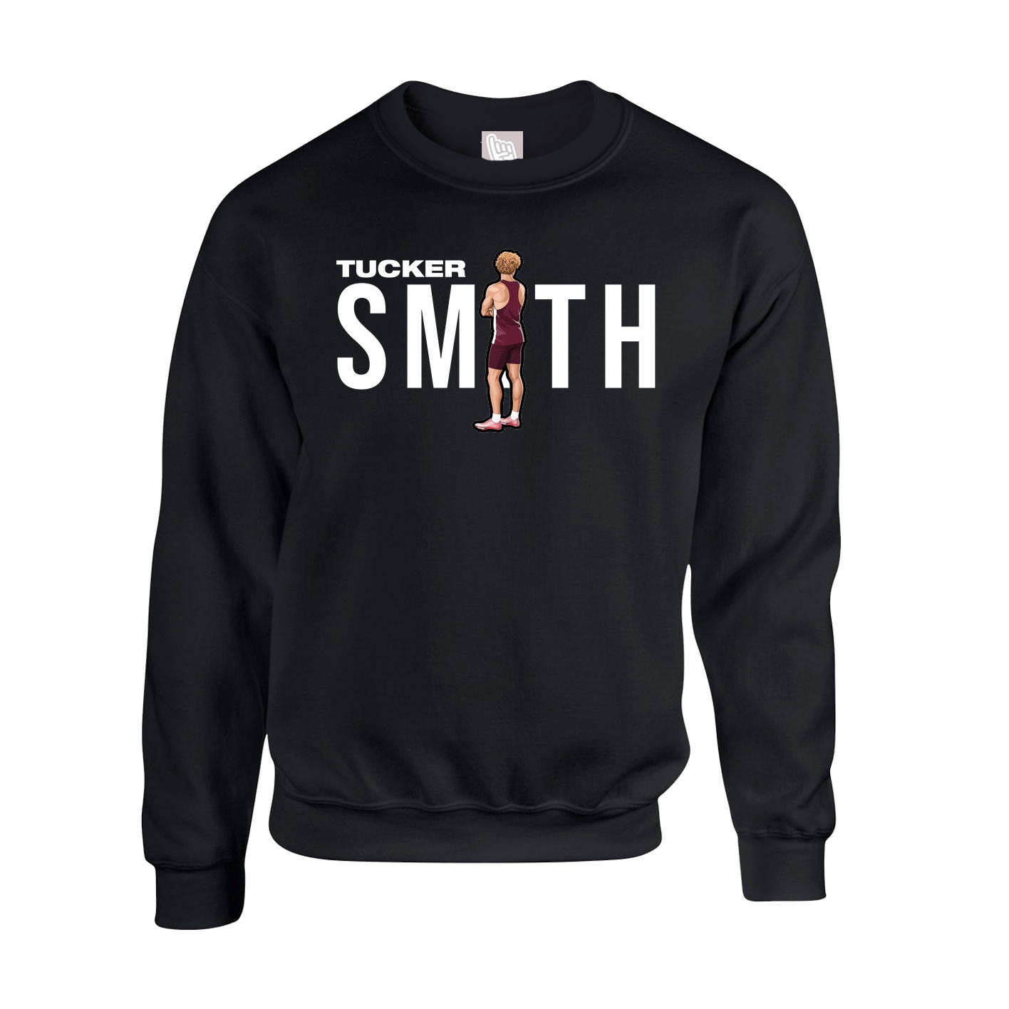 Fleece Crew — Player Name in Black