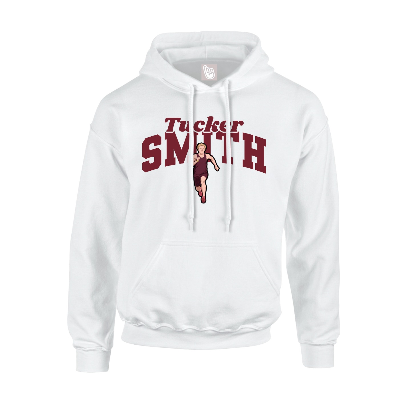 Hoodie — Signature Arch in White