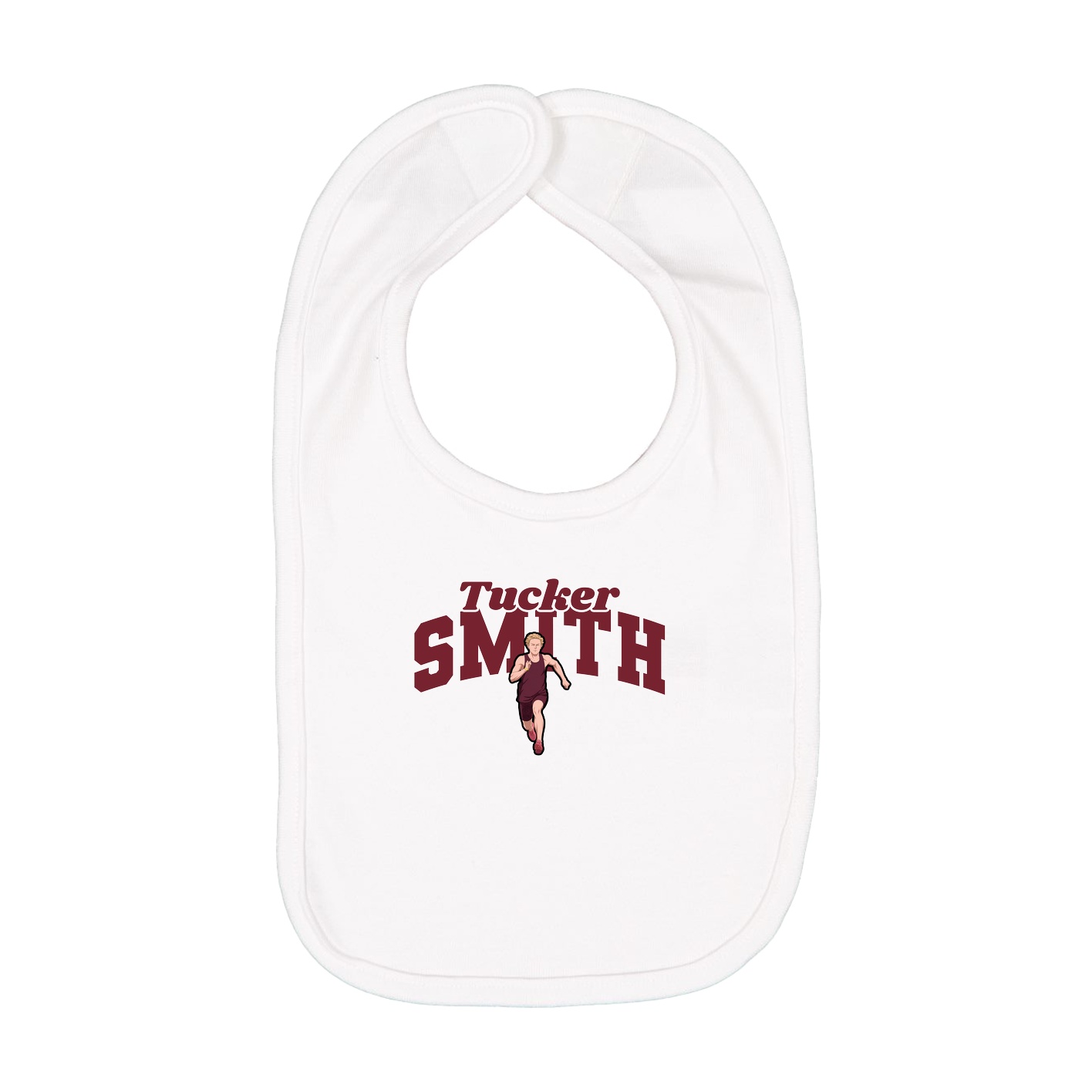 Infant Bib — Signature Arch in White